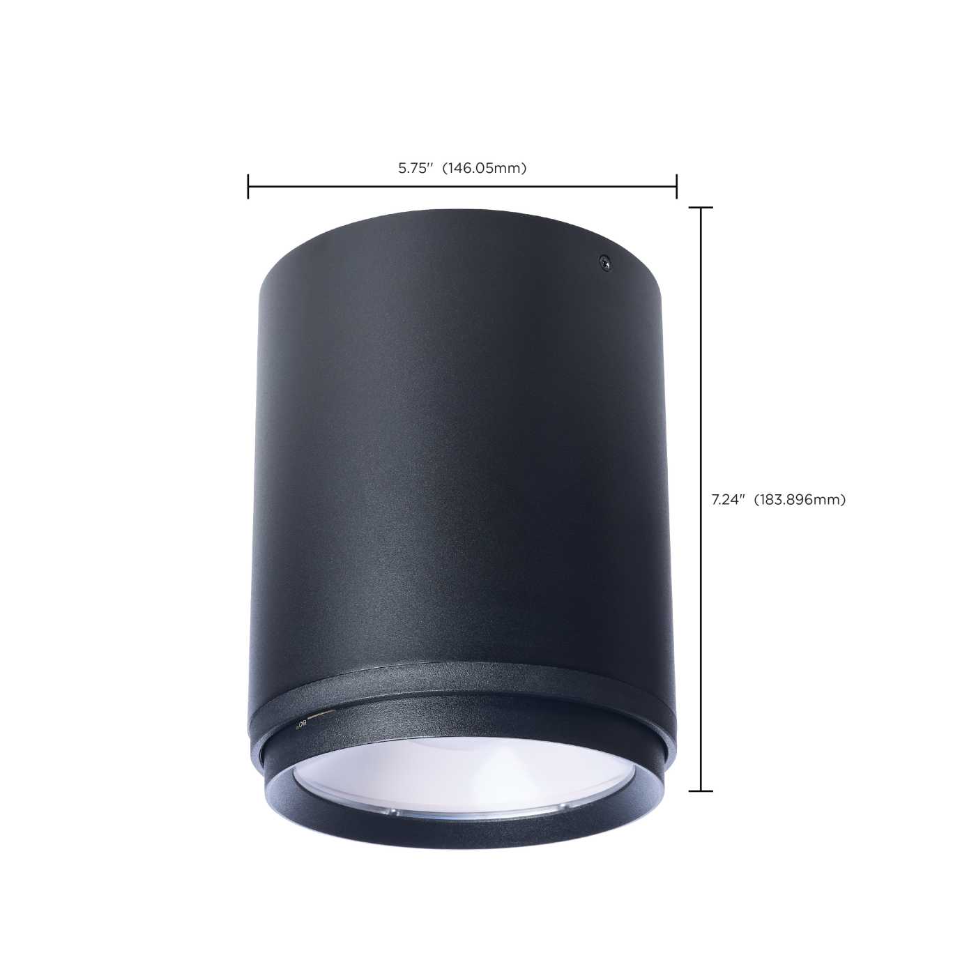 LED CYLINDER FLUSH BLACK - 65-1051