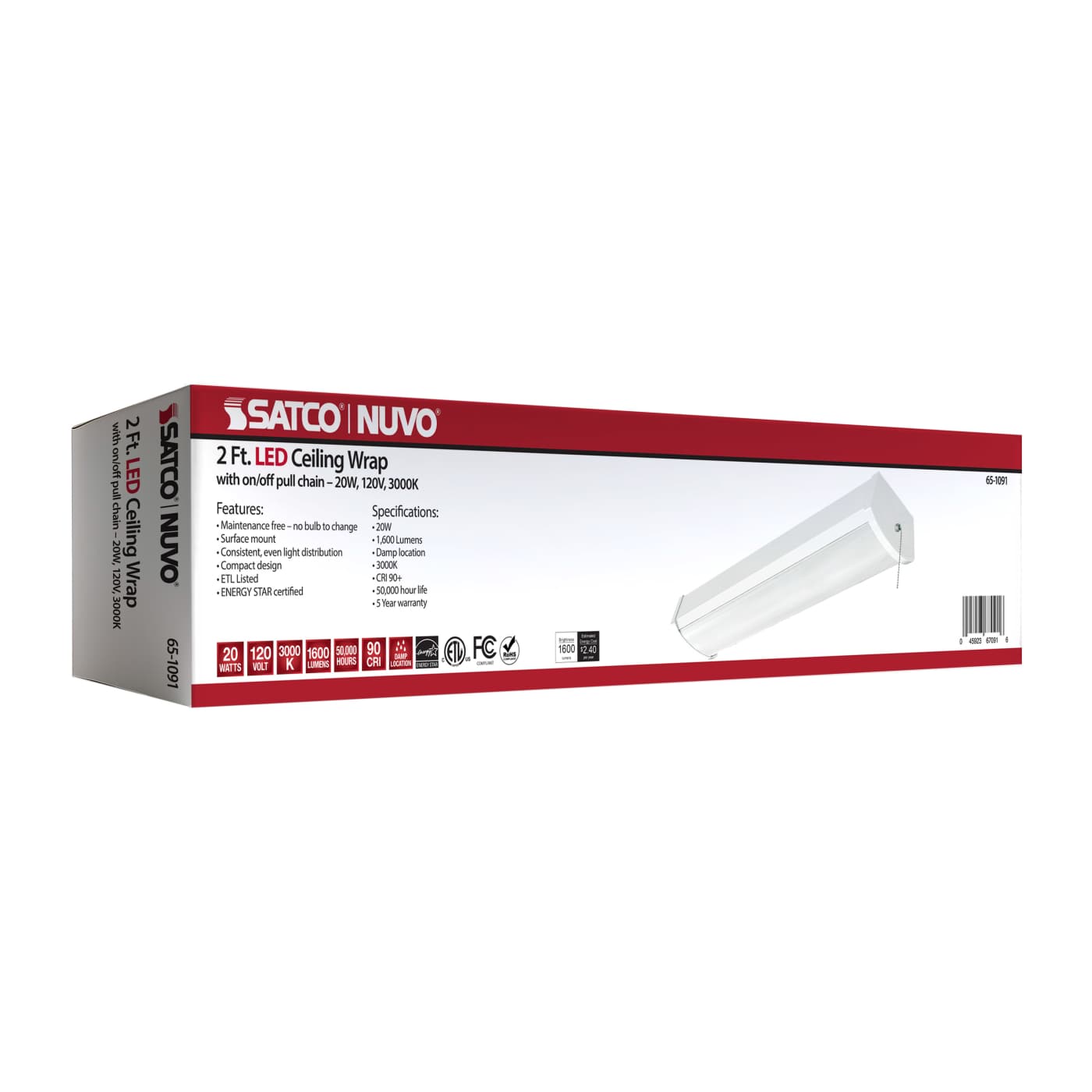 2FT LED CEILING WRAP - 65-1091