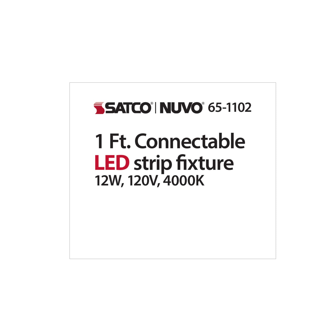 1FT LED CONNECTABLE STRIP - 65-1102
