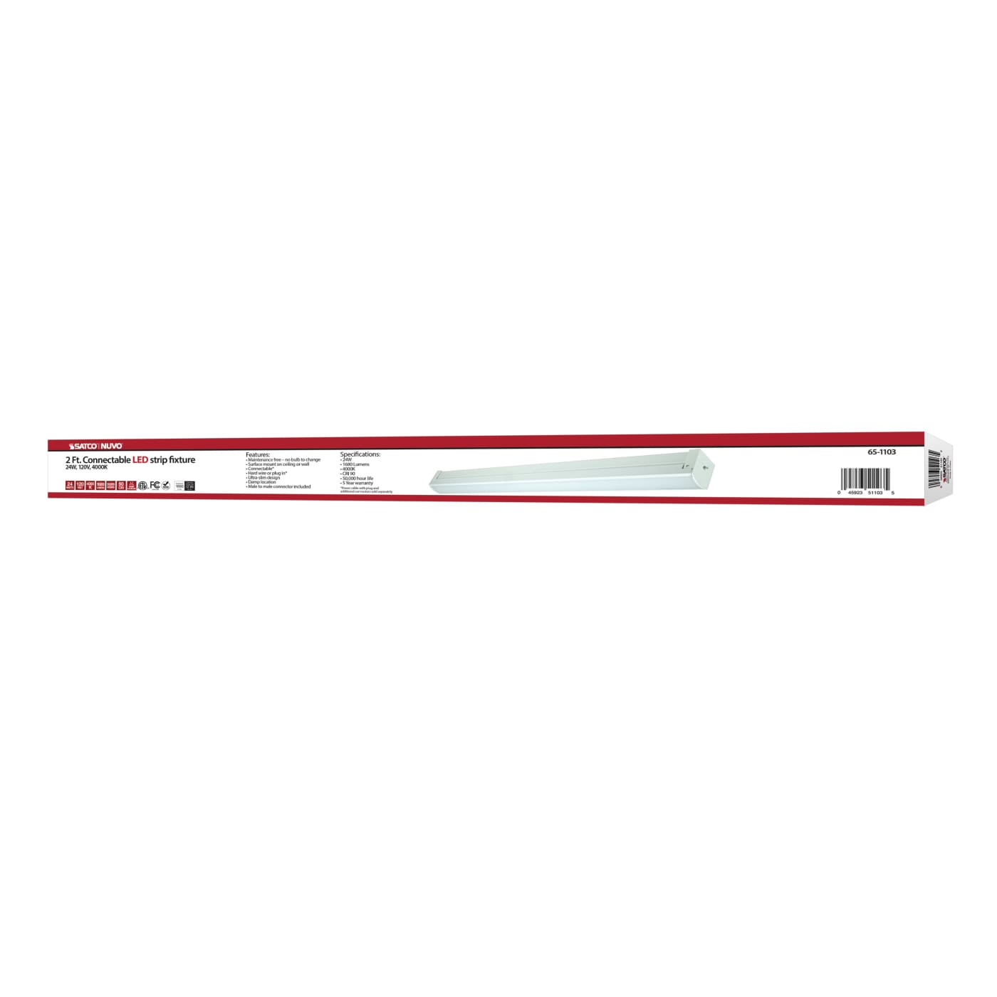 2FT LED CONNECTABLE STRIP - 65-1103