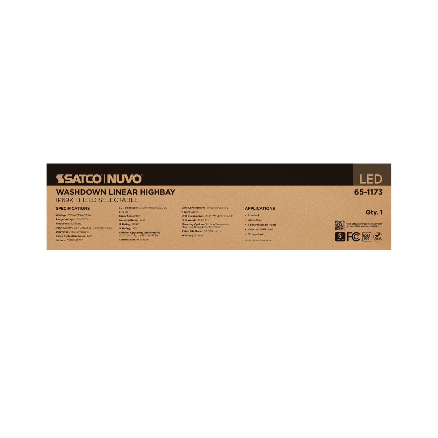 IP69K LINEAR HB 320W/295W/225W - 65-1173