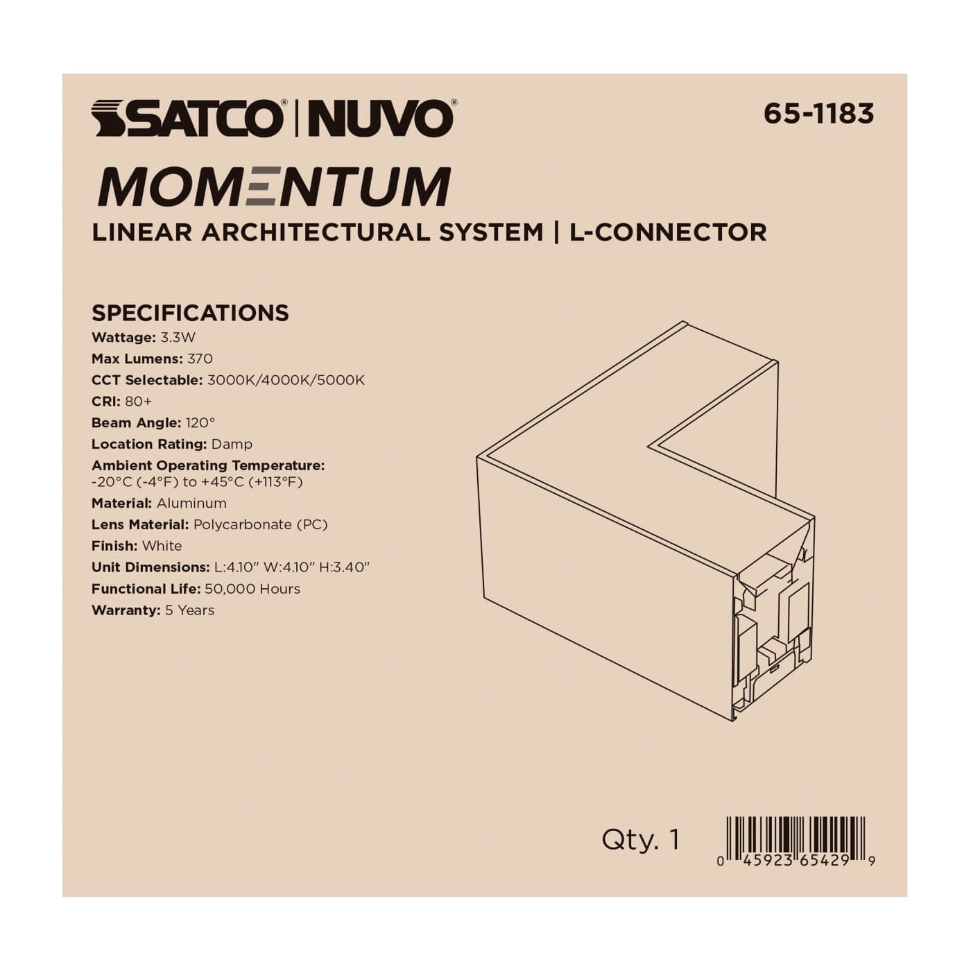 LED L-CONNECTOR LINEAR SYSTEM - 65-1183