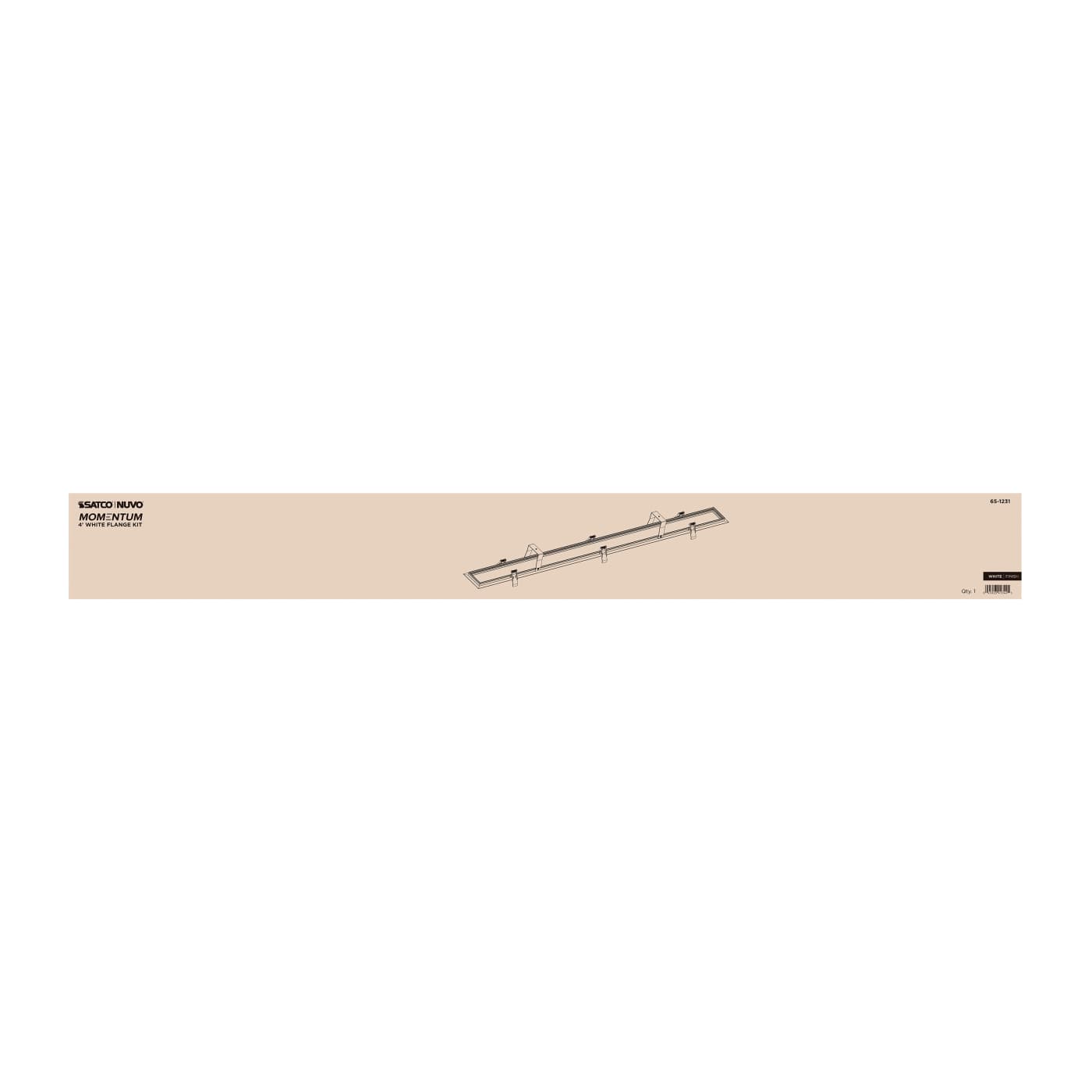4' WHITE FLANGE KIT - 65-1231