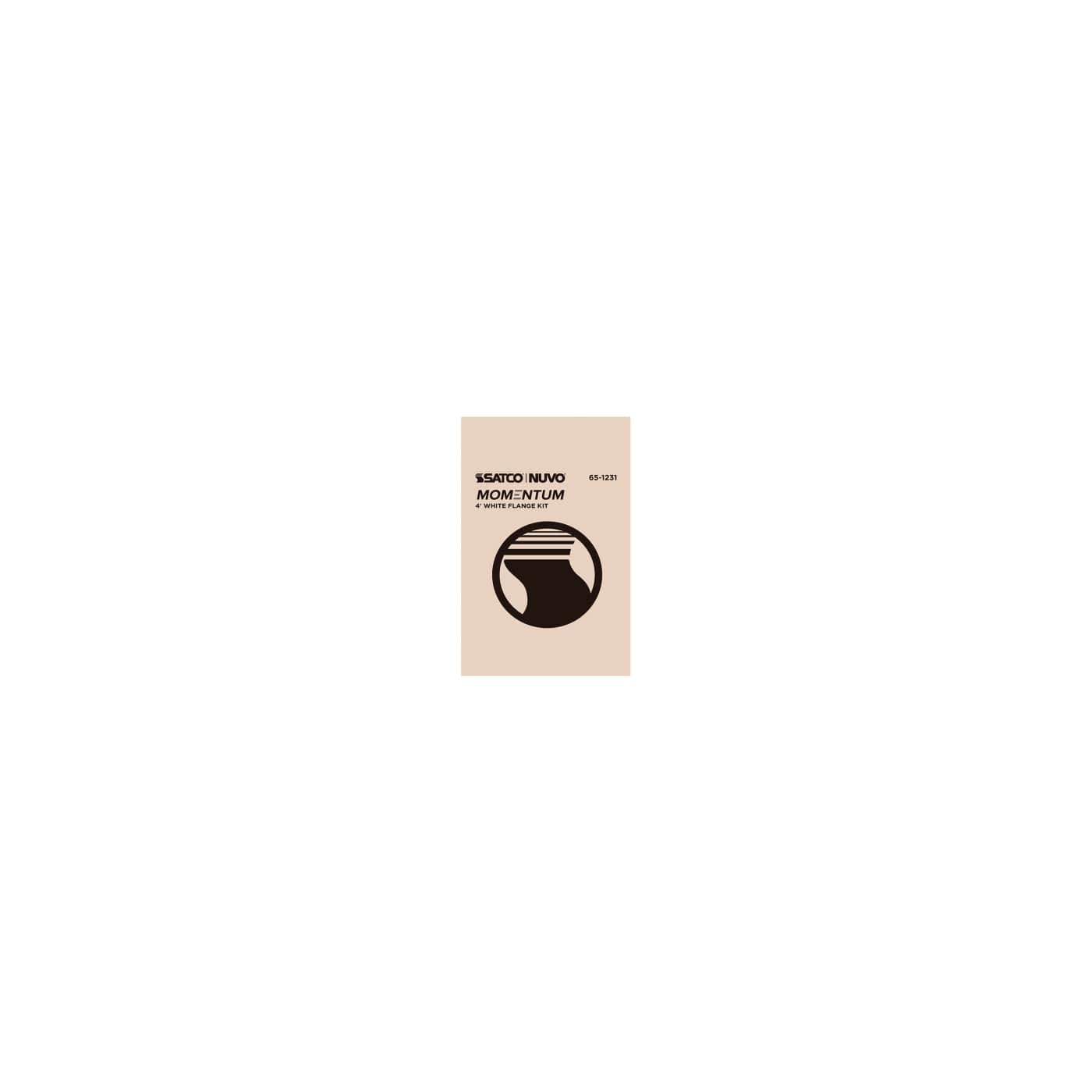 4' WHITE FLANGE KIT - 65-1231