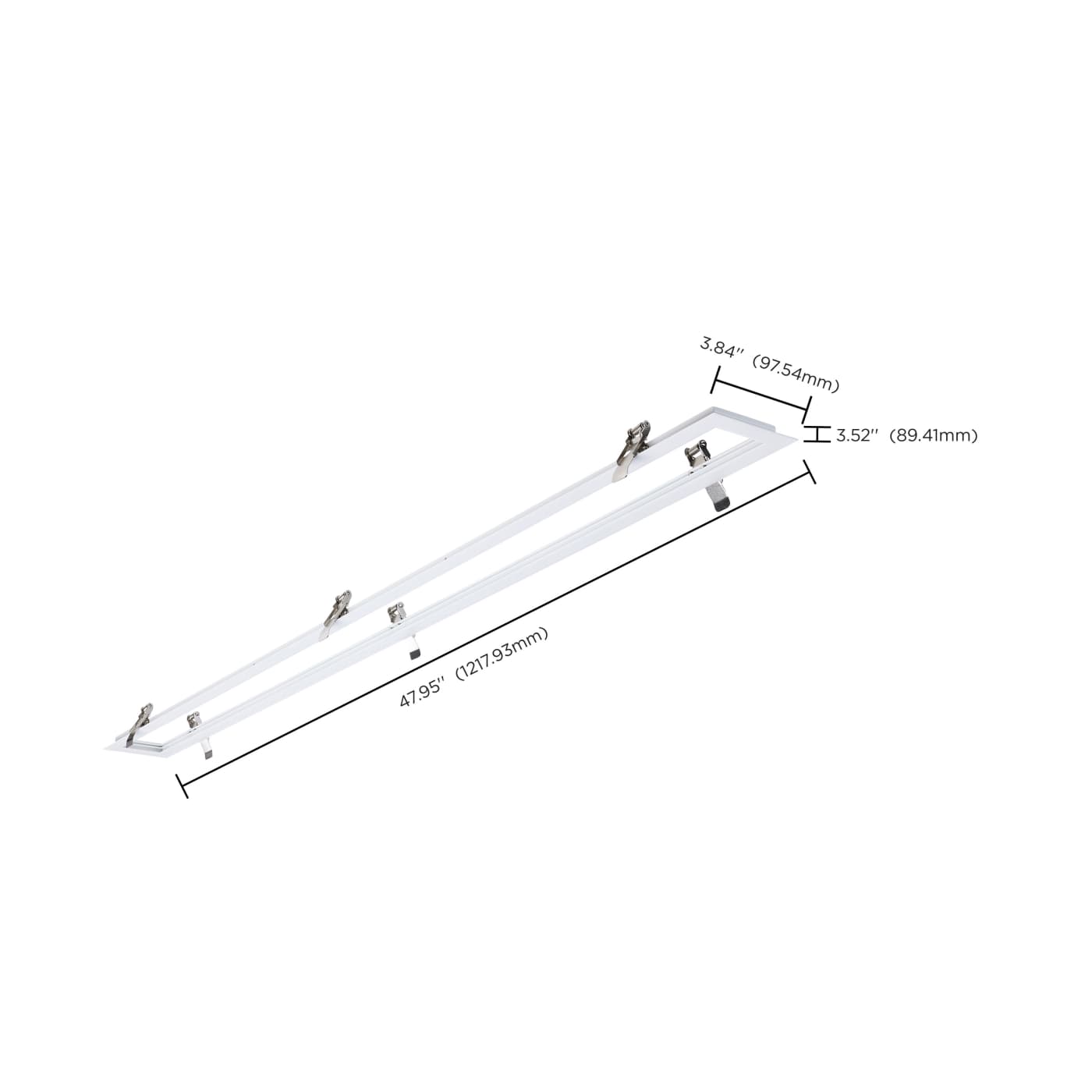 4' WHITE FLANGE KIT - 65-1231