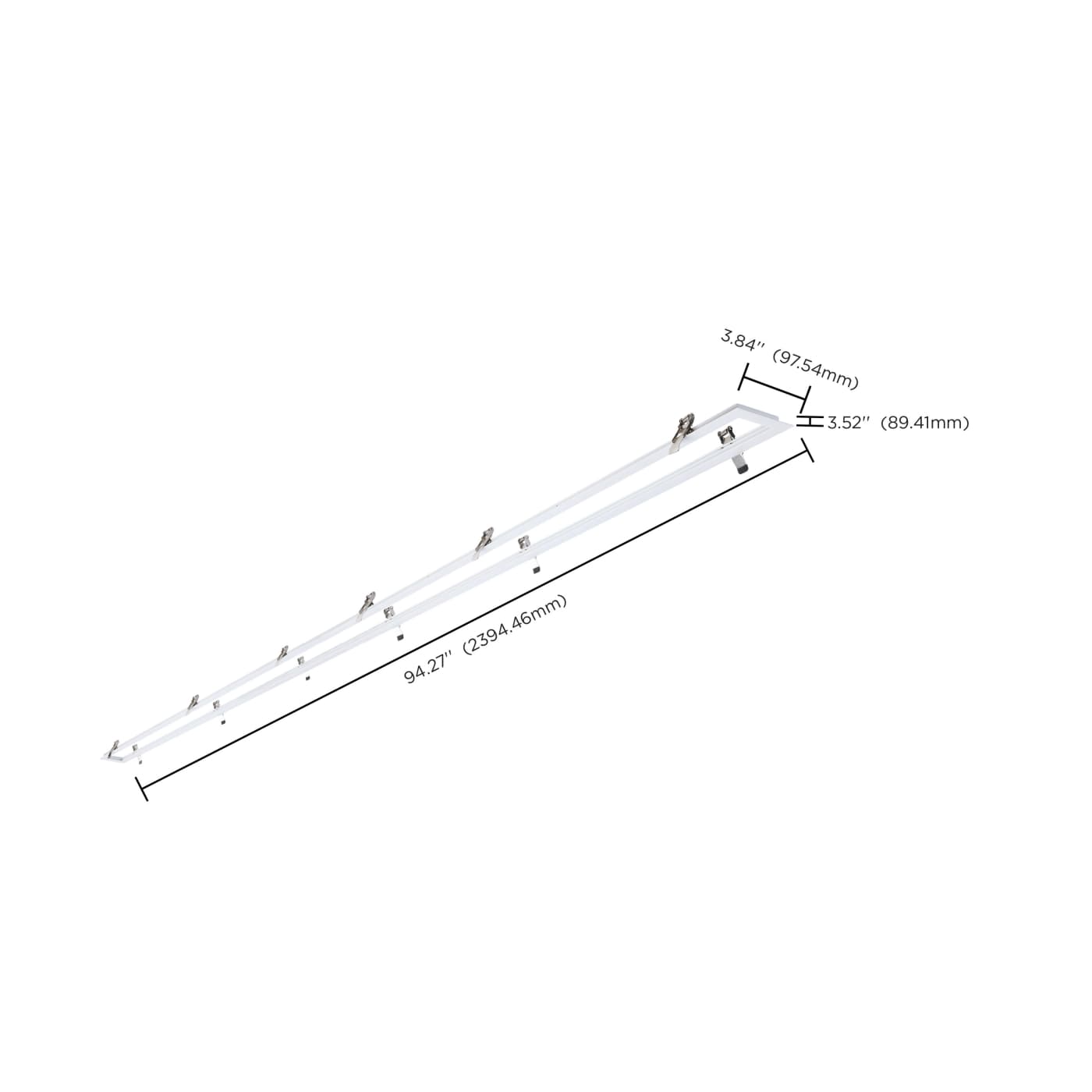 8' WHITE FLANGE KIT - 65-1232