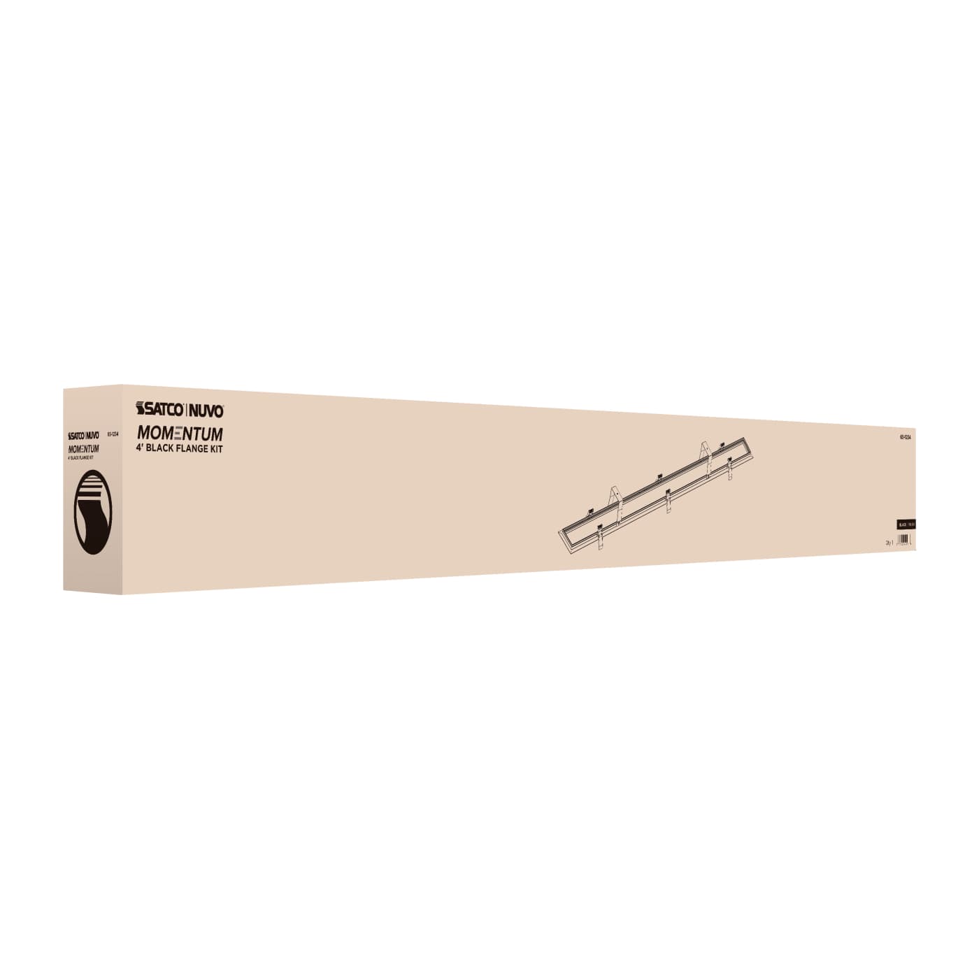 4' BLACK FLANGE KIT - 65-1234