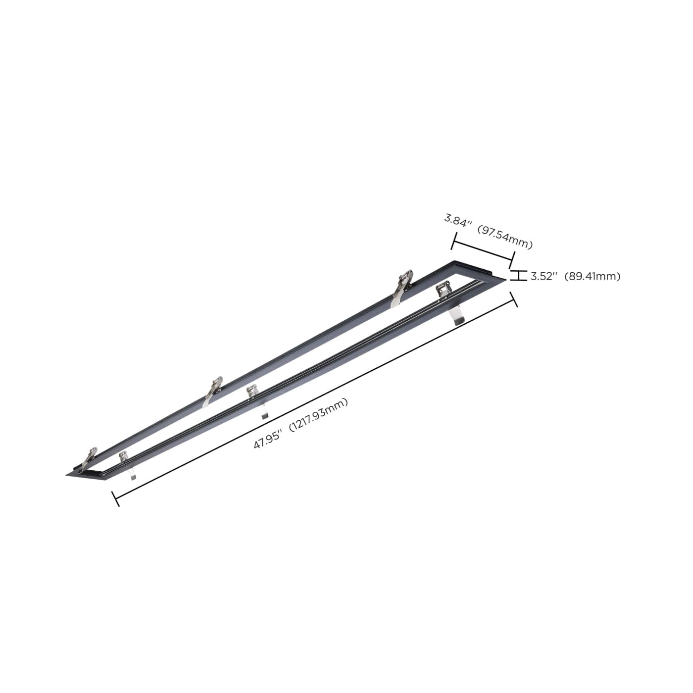 4' BLACK FLANGE KIT - 65-1234