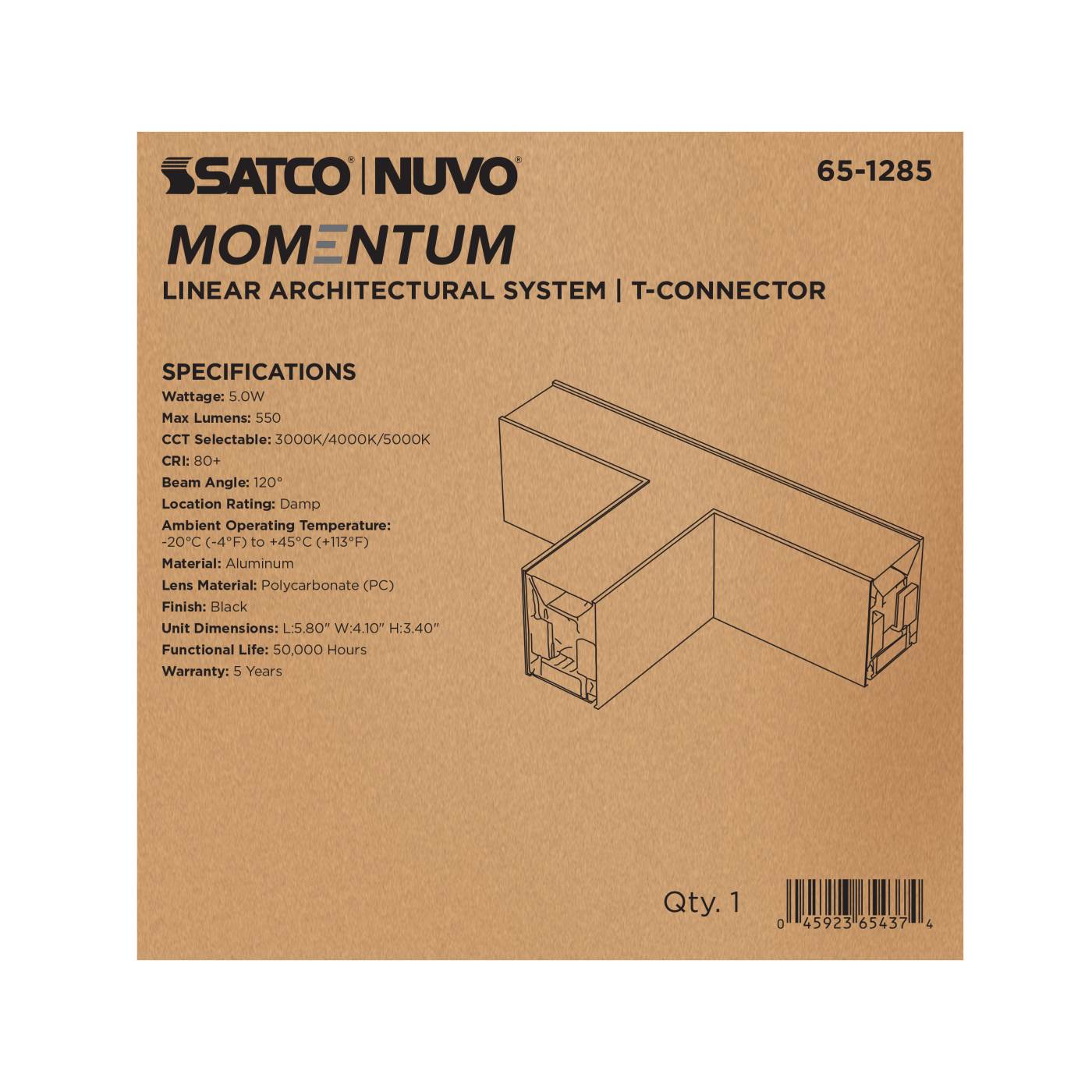 LED T-CONNECTOR LINEAR SYSTEM - 65-1285