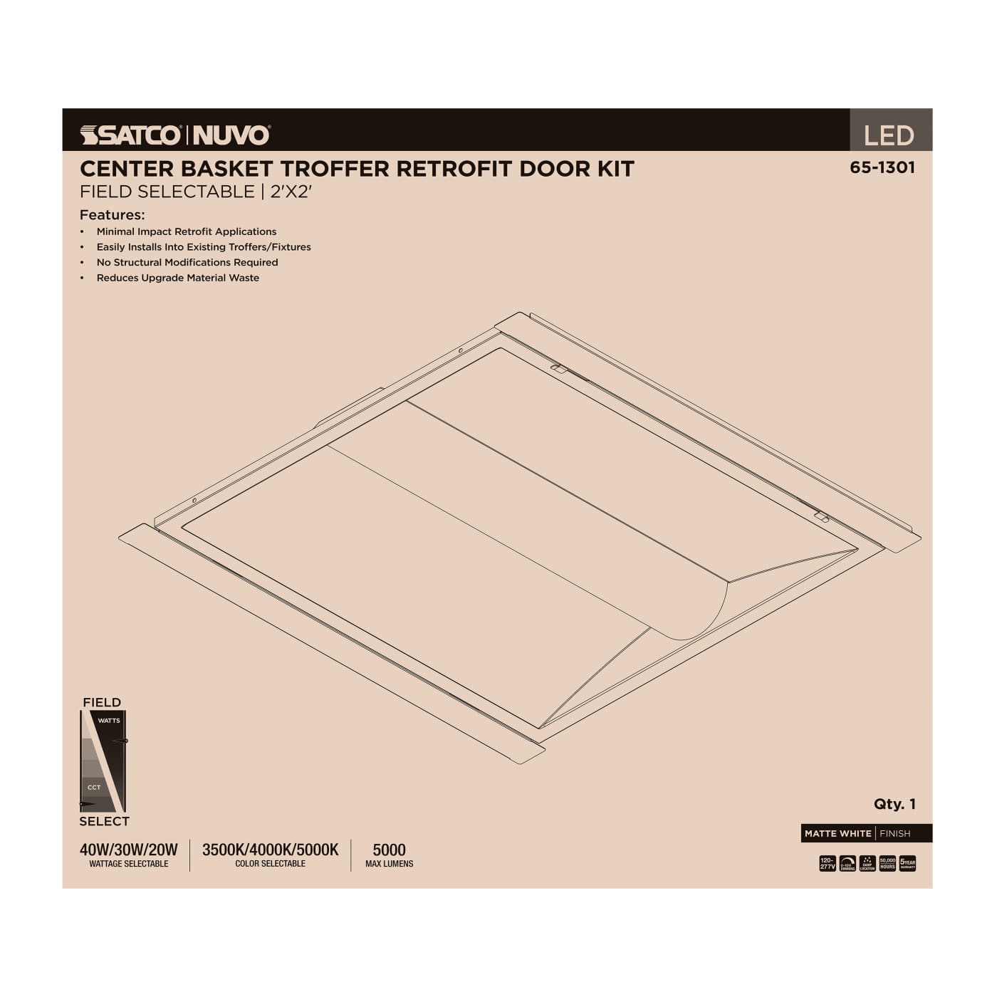 2X2 CB TROFFER RETROFIT - 65-1301