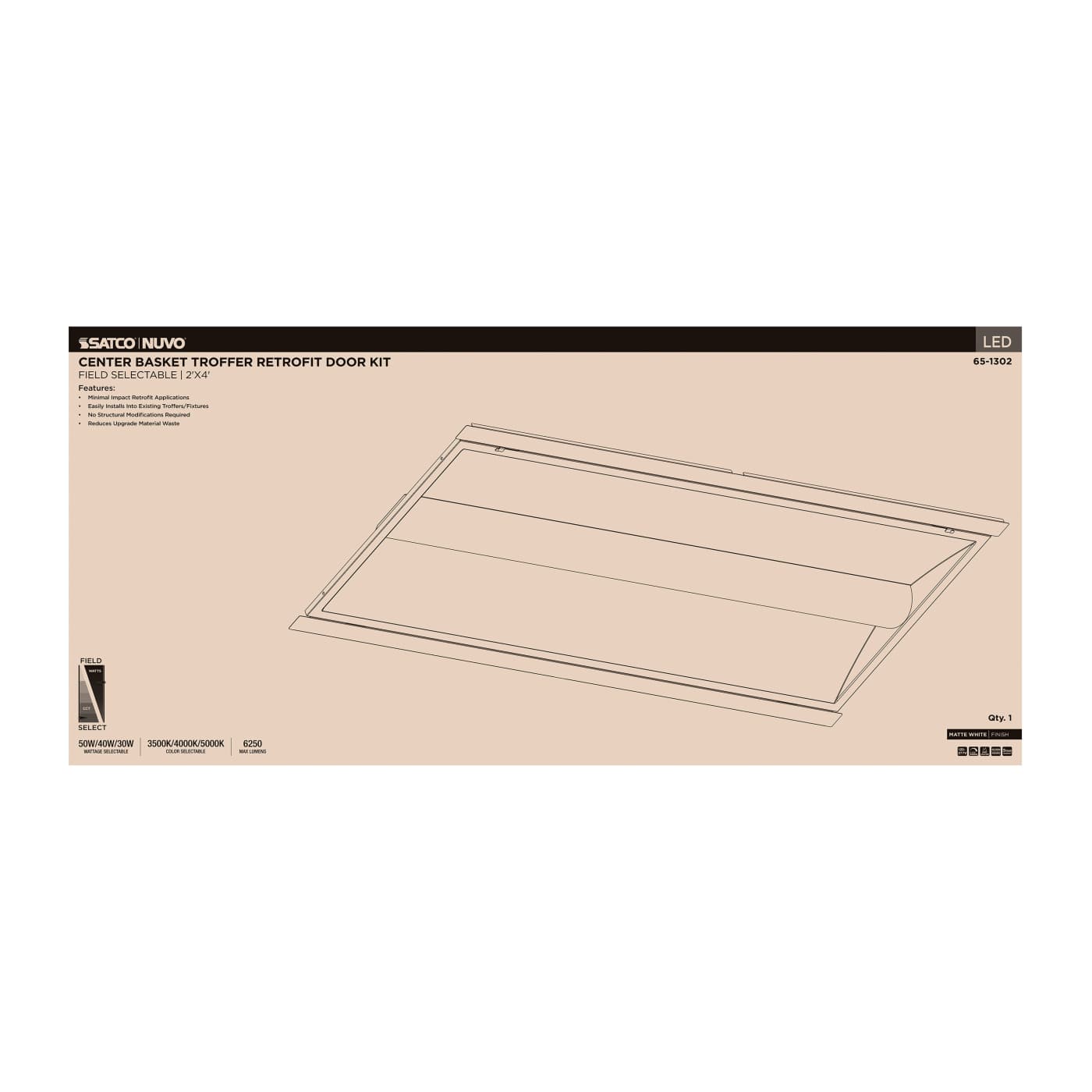 2X4 CB TROFFER RETROFIT - 65-1302