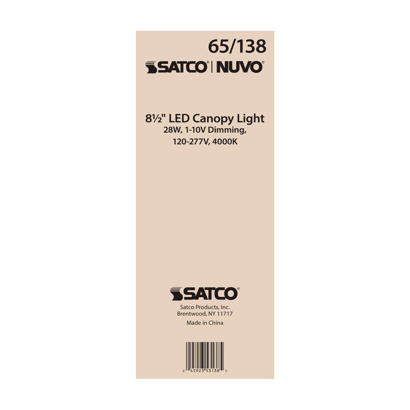 28W LED CANOPY FIXTURE 8.5" - 65-138