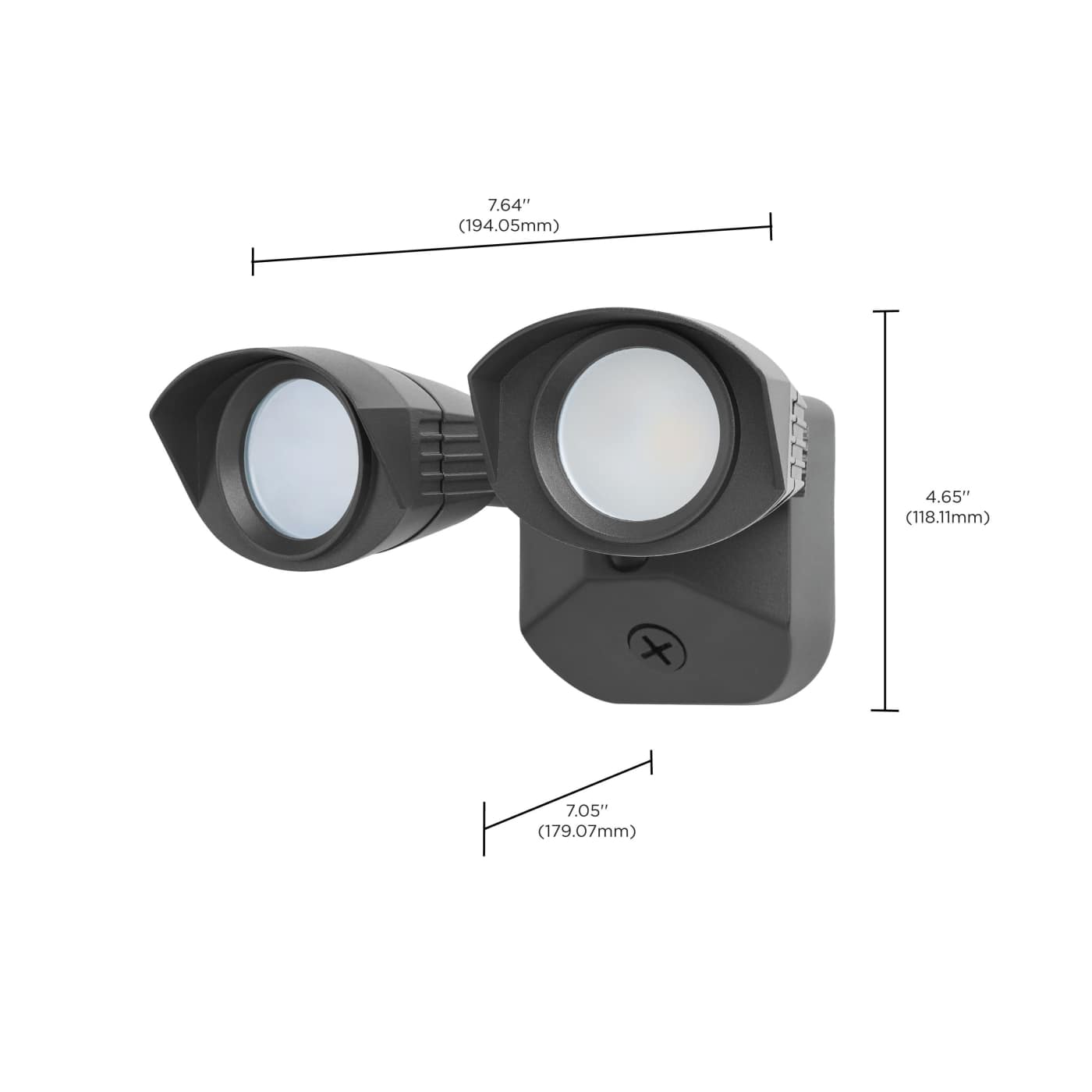 LED 2 SQUARE HEAD SECURITY LGT - 65-1404