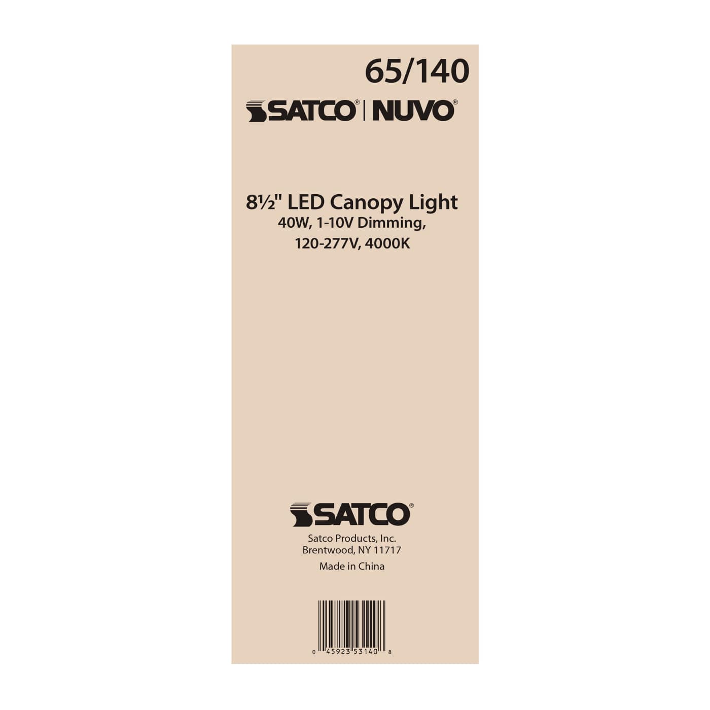 40W LED CANOPY FIXTURE 8.5" - 65-140