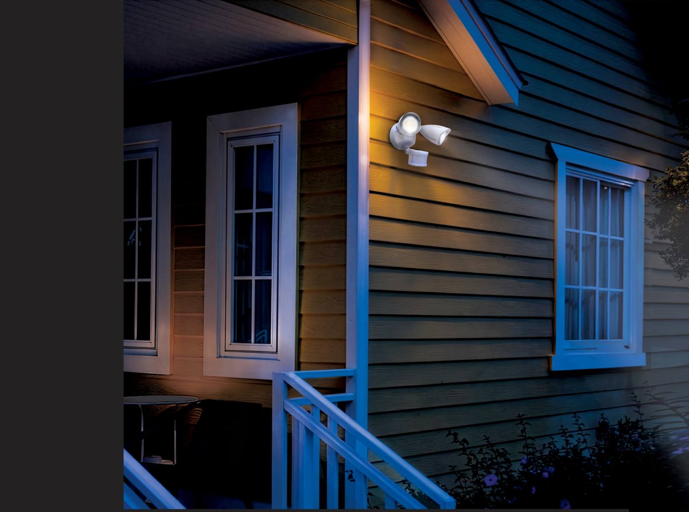 LED 2 BULLET HEAD SECURITY LGT - 65-1411