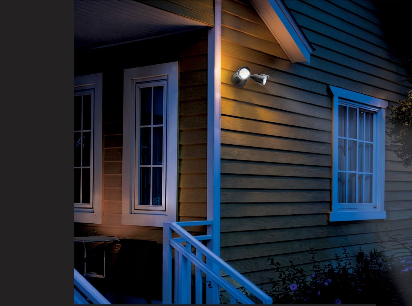 LED 2 BULLET HEAD SECURITY LGT - 65-1414