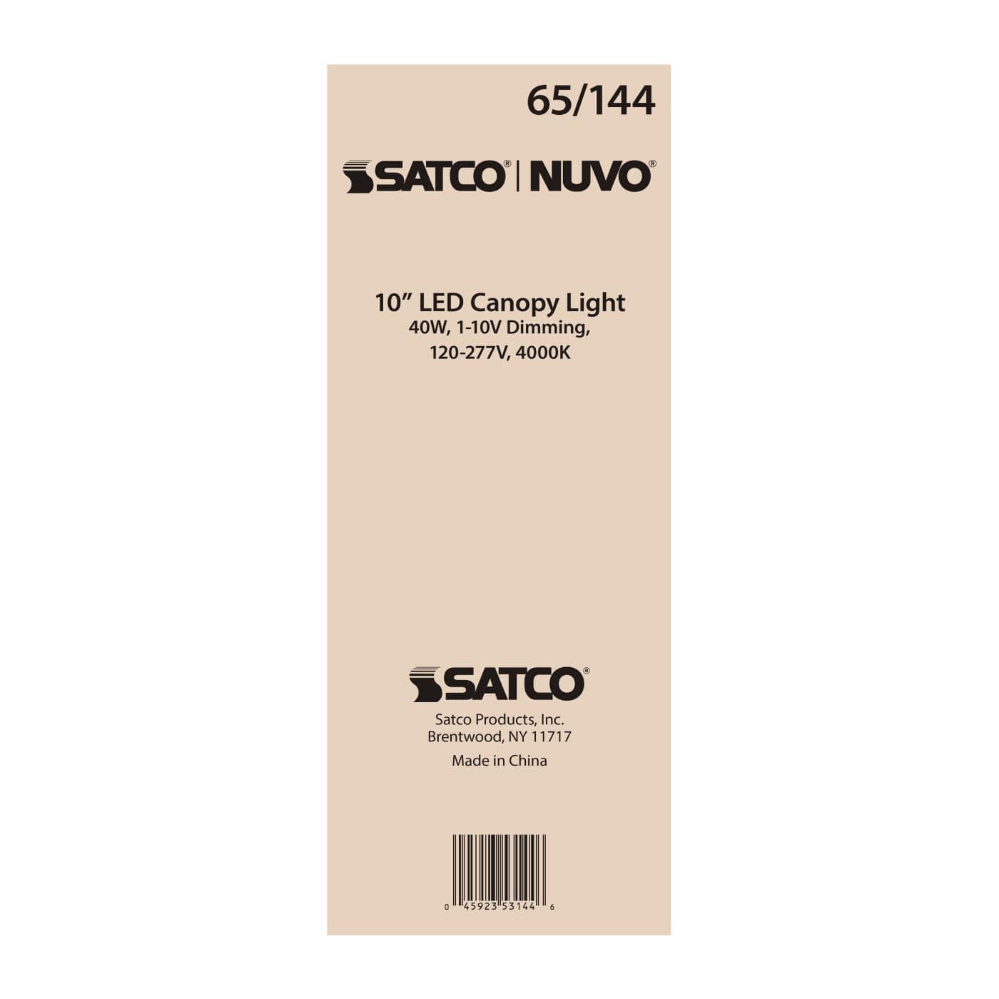 40W LED CANOPY FIXTURE 10" - 65-144