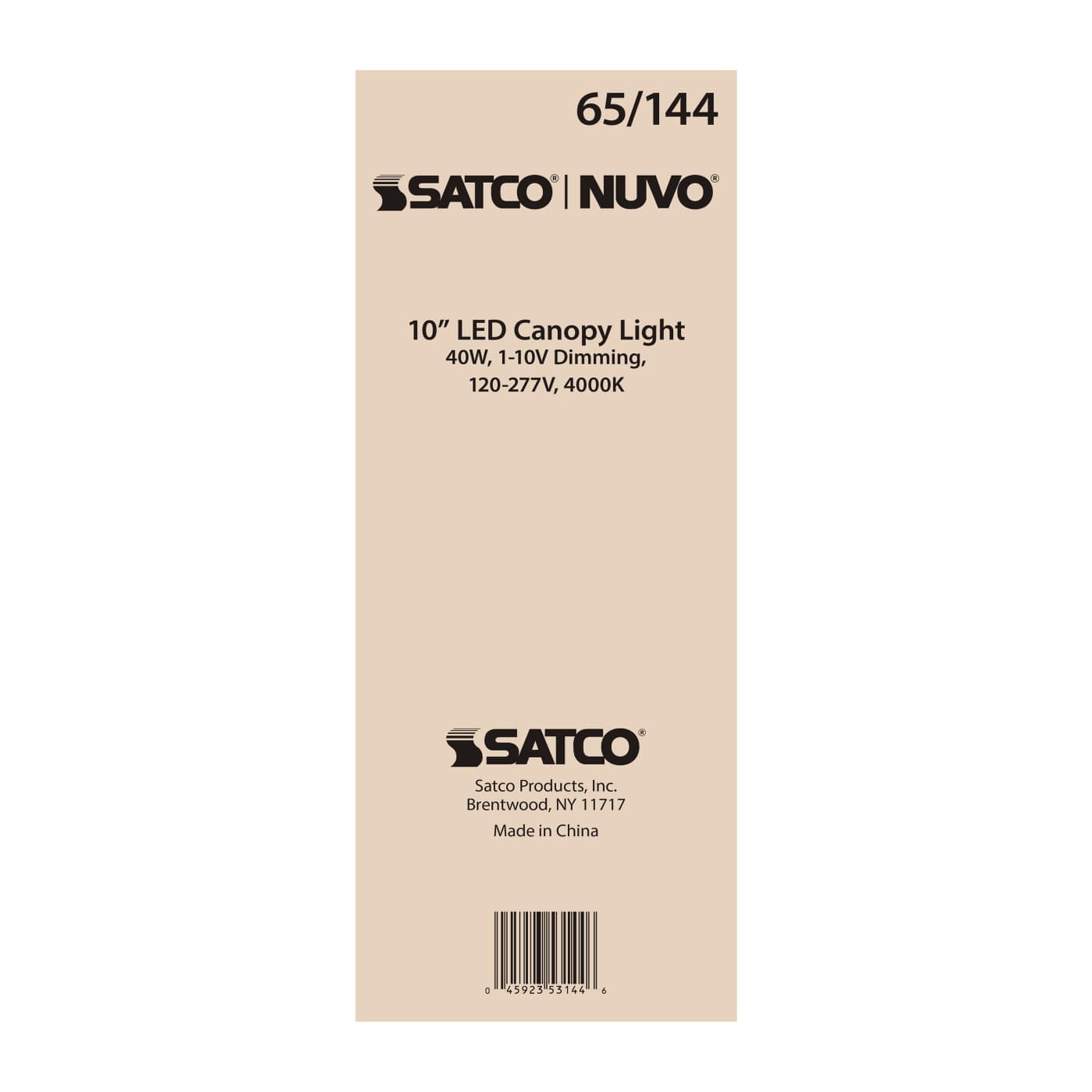 40W LED CANOPY FIXTURE 10" - 65-144