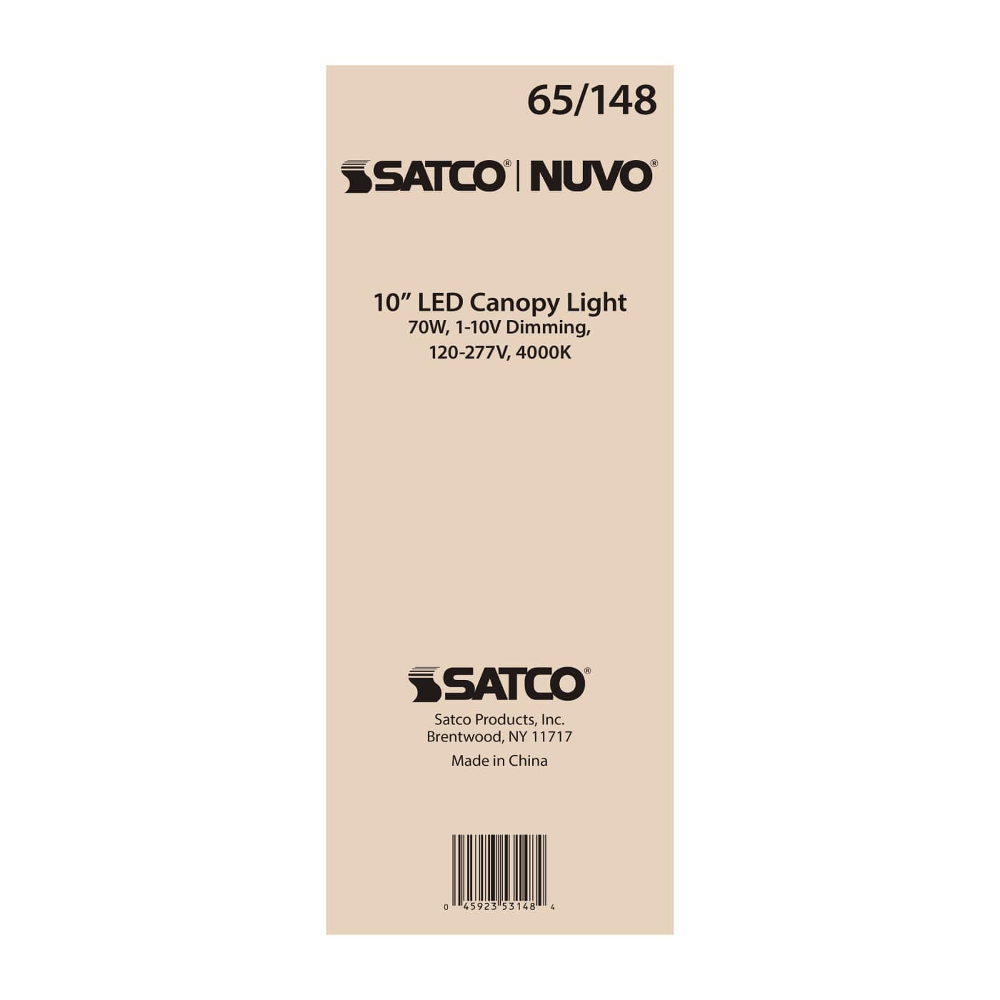 70W LED CANOPY FIXTURE 10" - 65-148