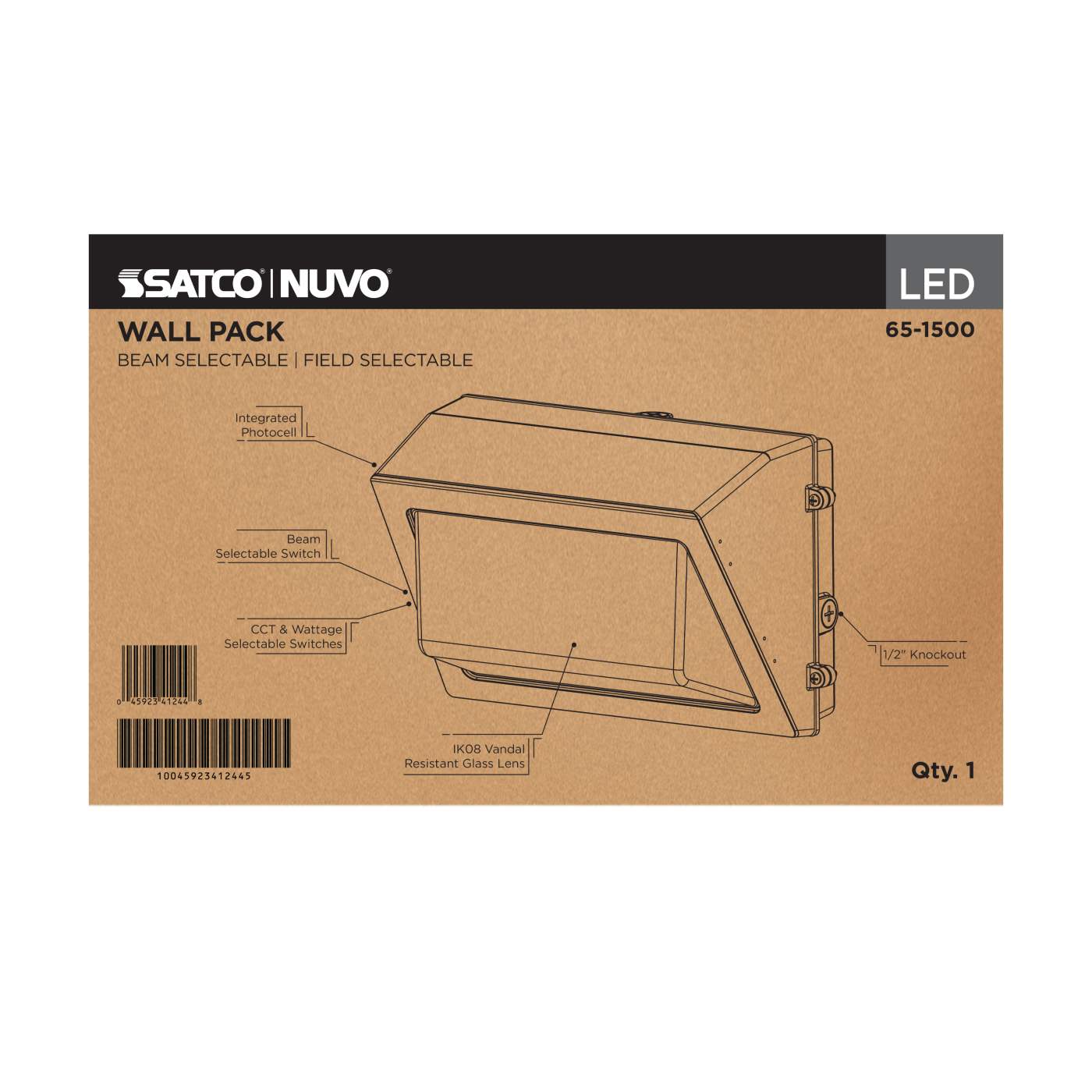 LED TRAD WALL PACK 120-347V - 65-1500