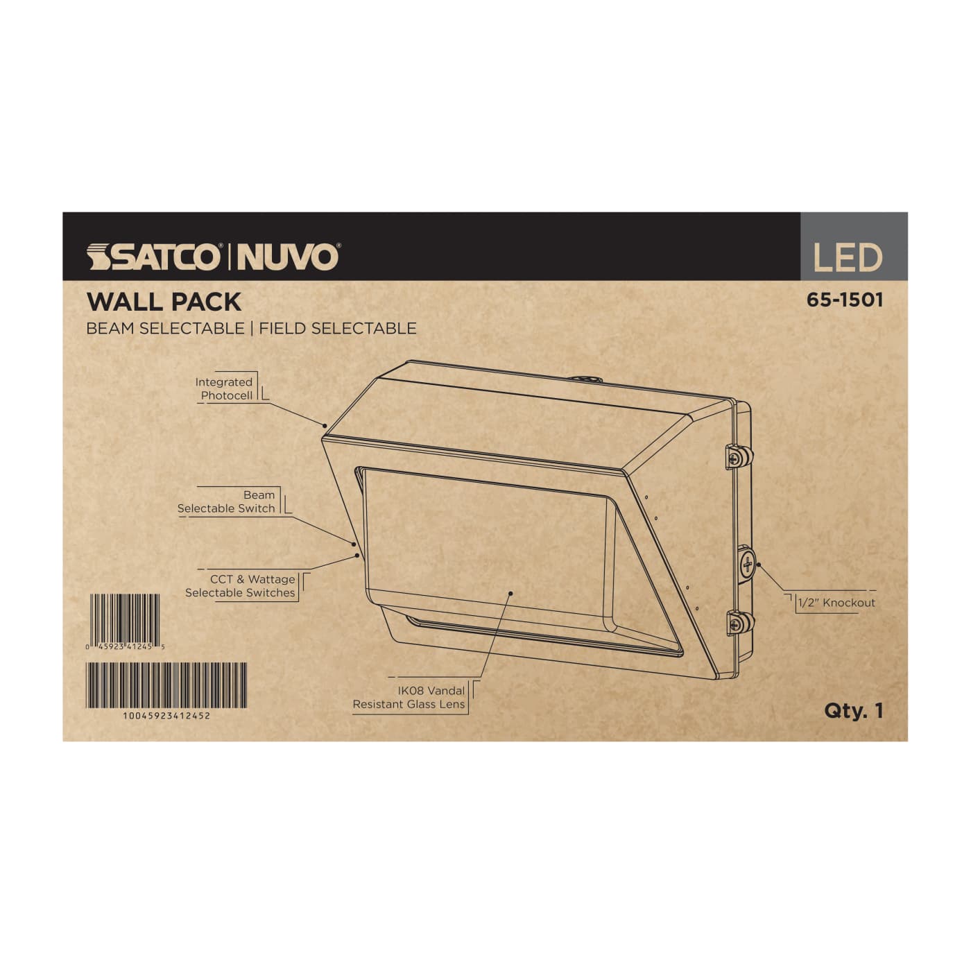 LED TRAD WALL PACK 120-347V - 65-1501