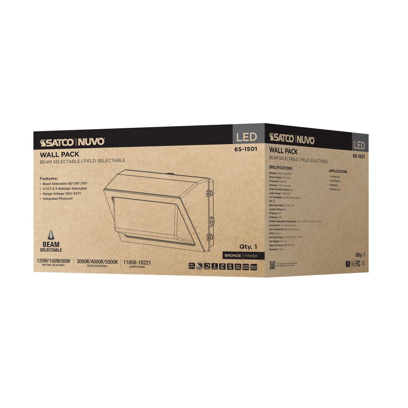 LED TRAD WALL PACK 120-347V - 65-1501