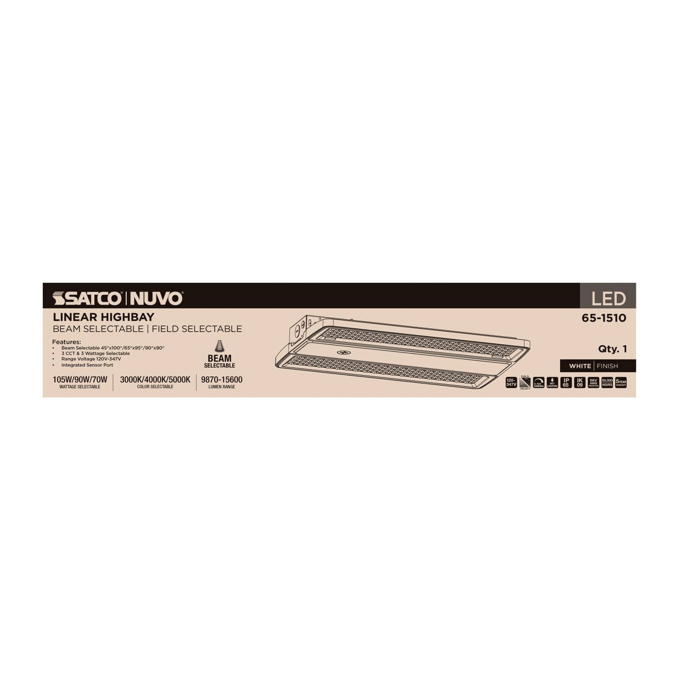 LED SELECTABLE LINEAR HIGH BAY - 65-1510