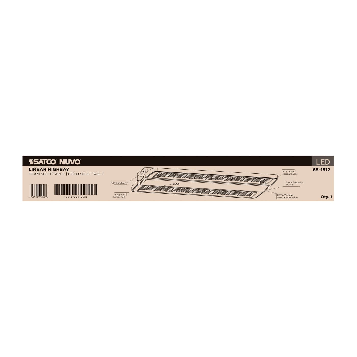 LED SELECTABLE LINEAR HIGH BAY - 65-1512