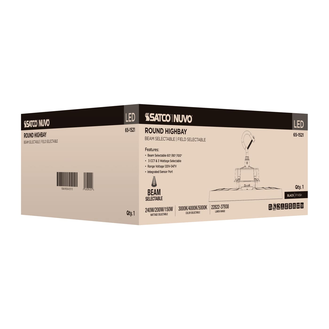 LED SELECTABLE HIGH BAY BLACK - 65-1521