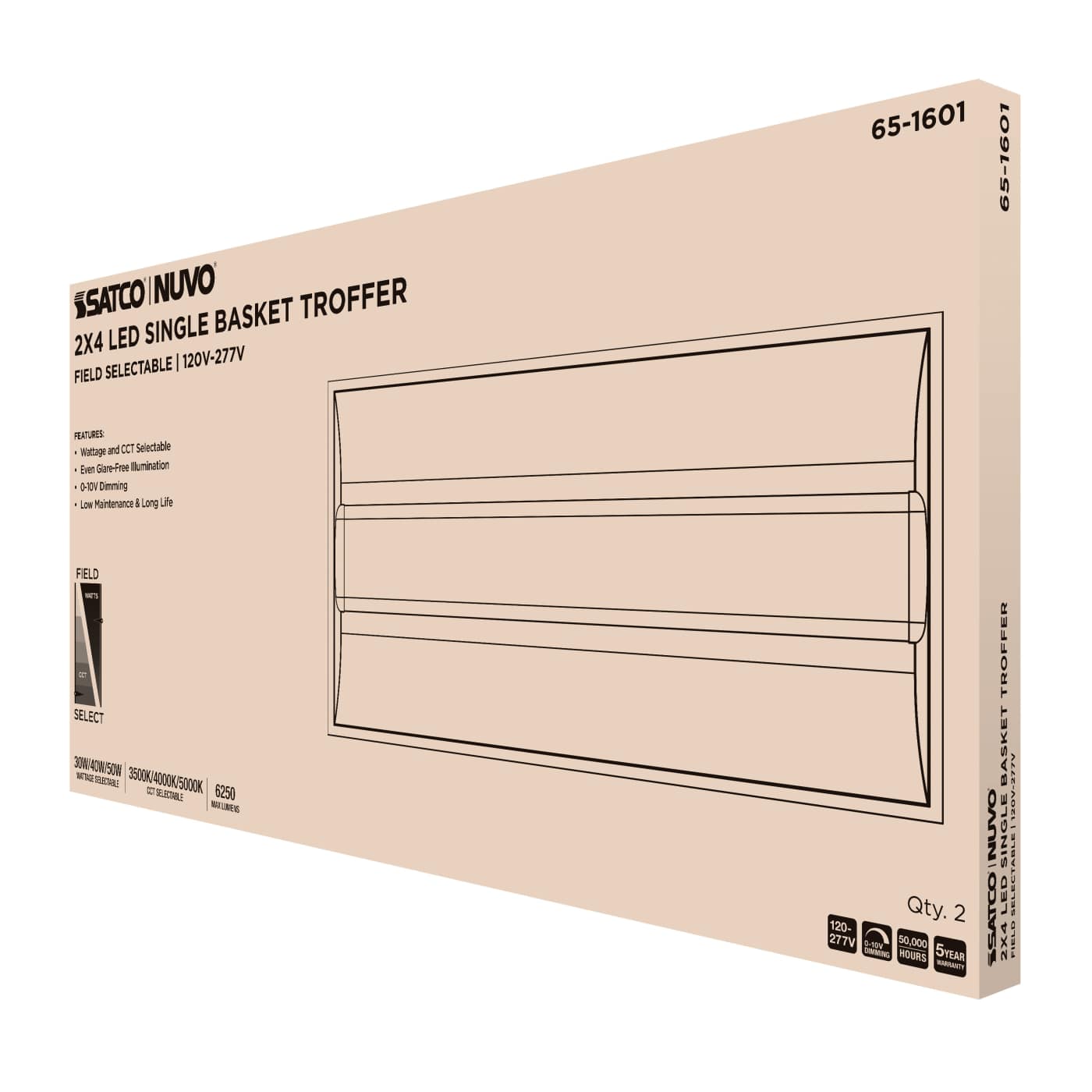 2X4 SINGLE BASKET TROFFER - 65-1601