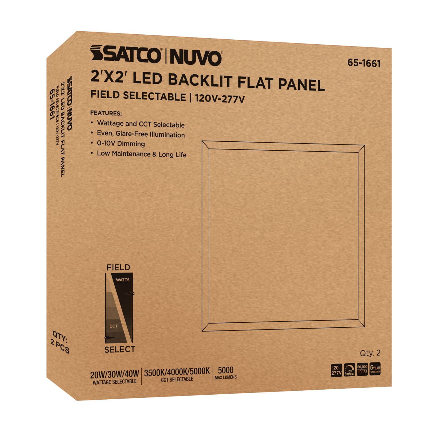 2X2 LED BACKLIT FLAT PANEL - 65-1661