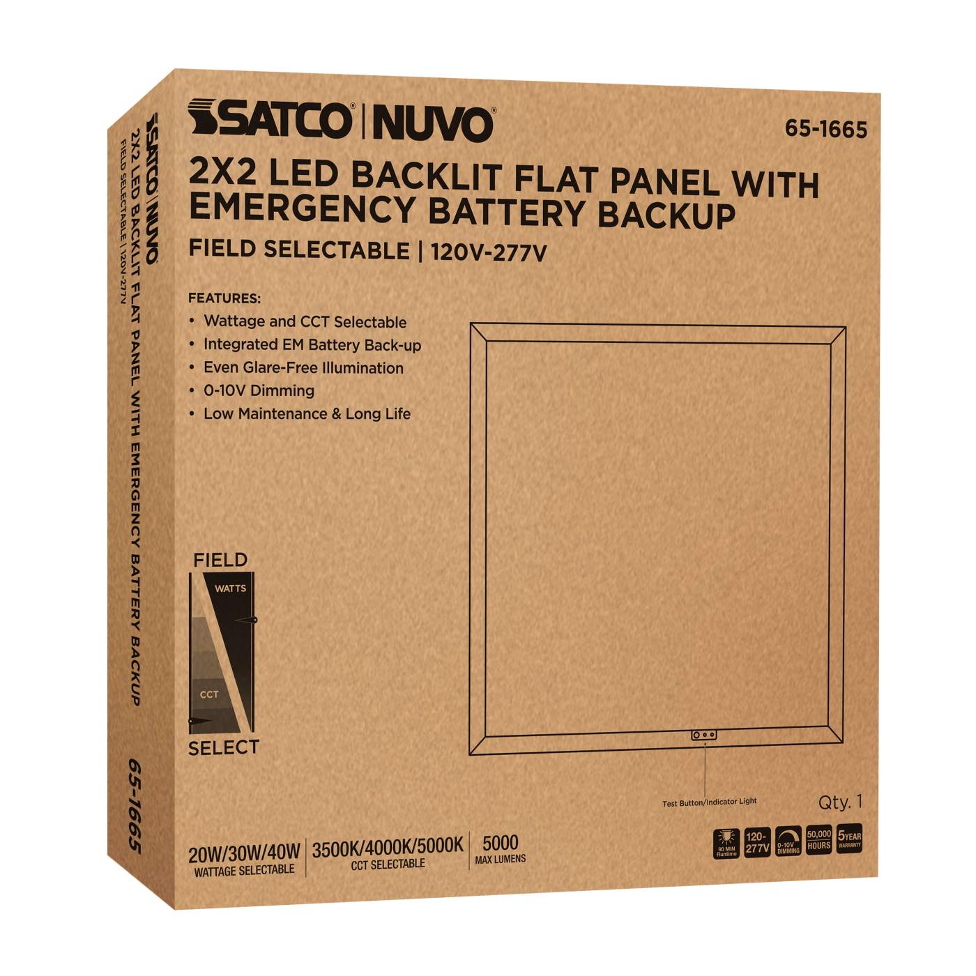 2X2 LED EM BACKLIT FLAT PANEL - 65-1665