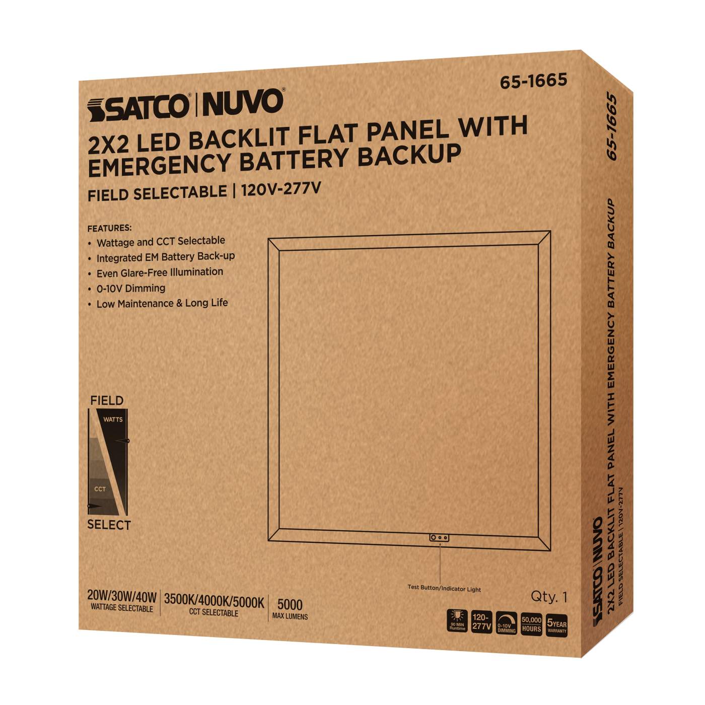 2X2 LED EM BACKLIT FLAT PANEL - 65-1665