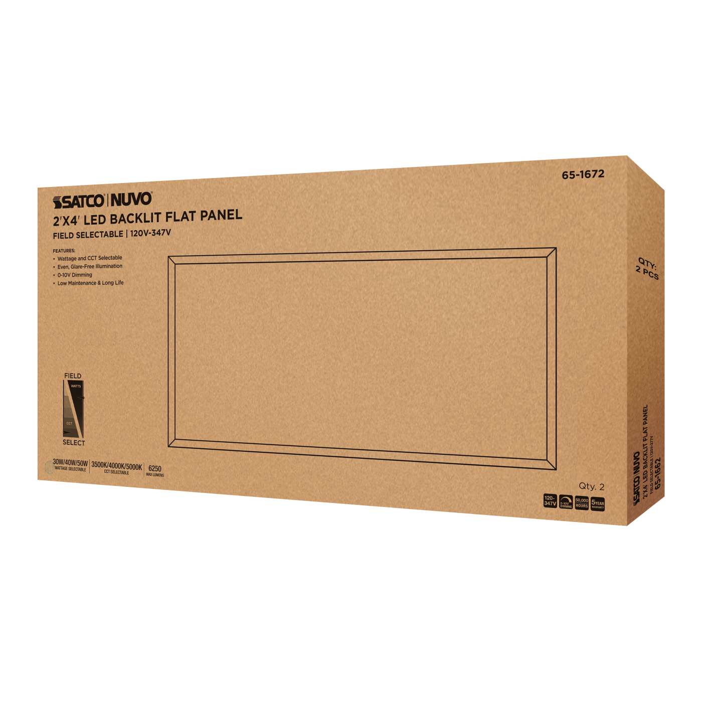 2X4 LED BACKLIT FLAT PANEL - 65-1672