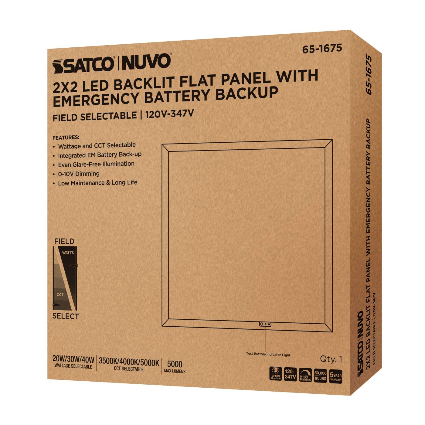 2X2 LED EM BACKLIT FLAT PANEL - 65-1675