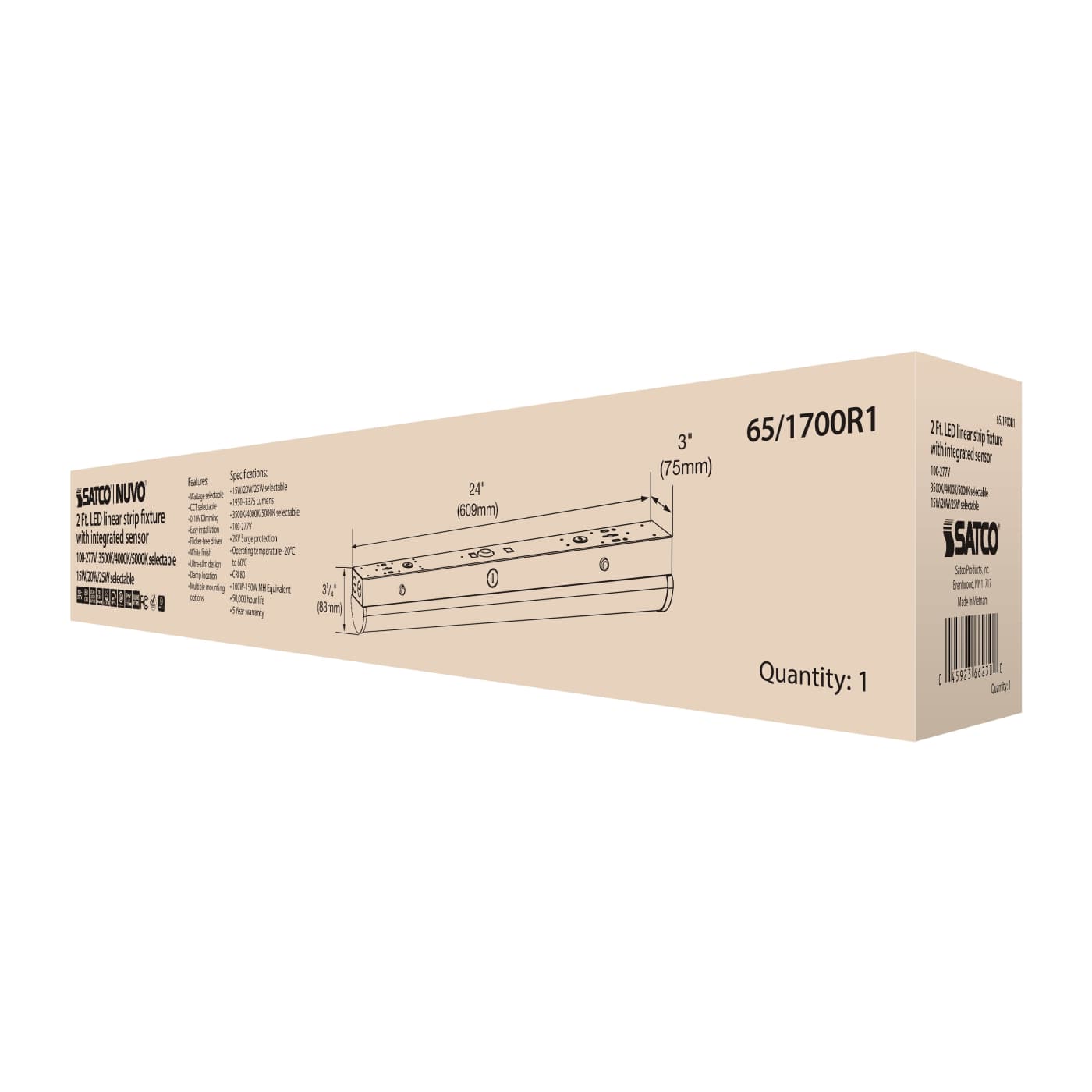 2' LINEAR STRIP W/SENSOR - 65-1700R1
