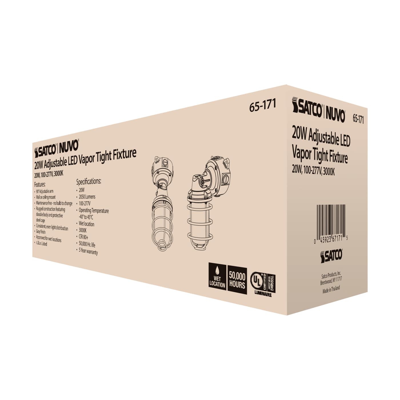 LED ADJUSTABLE VAPOR TIGHT - 65-171