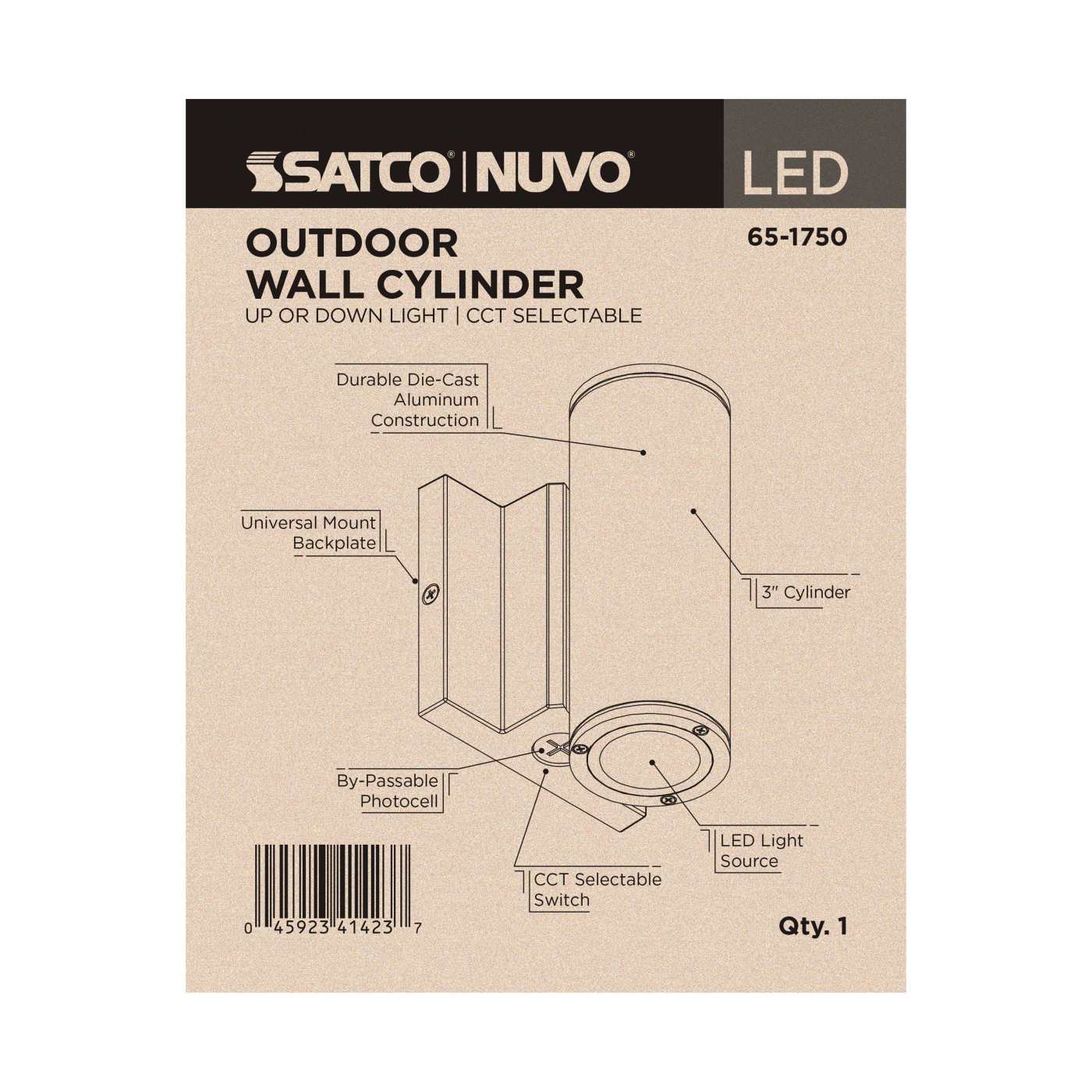 1 LT LED SM UP OR DOWN SCONCE - 65-1750