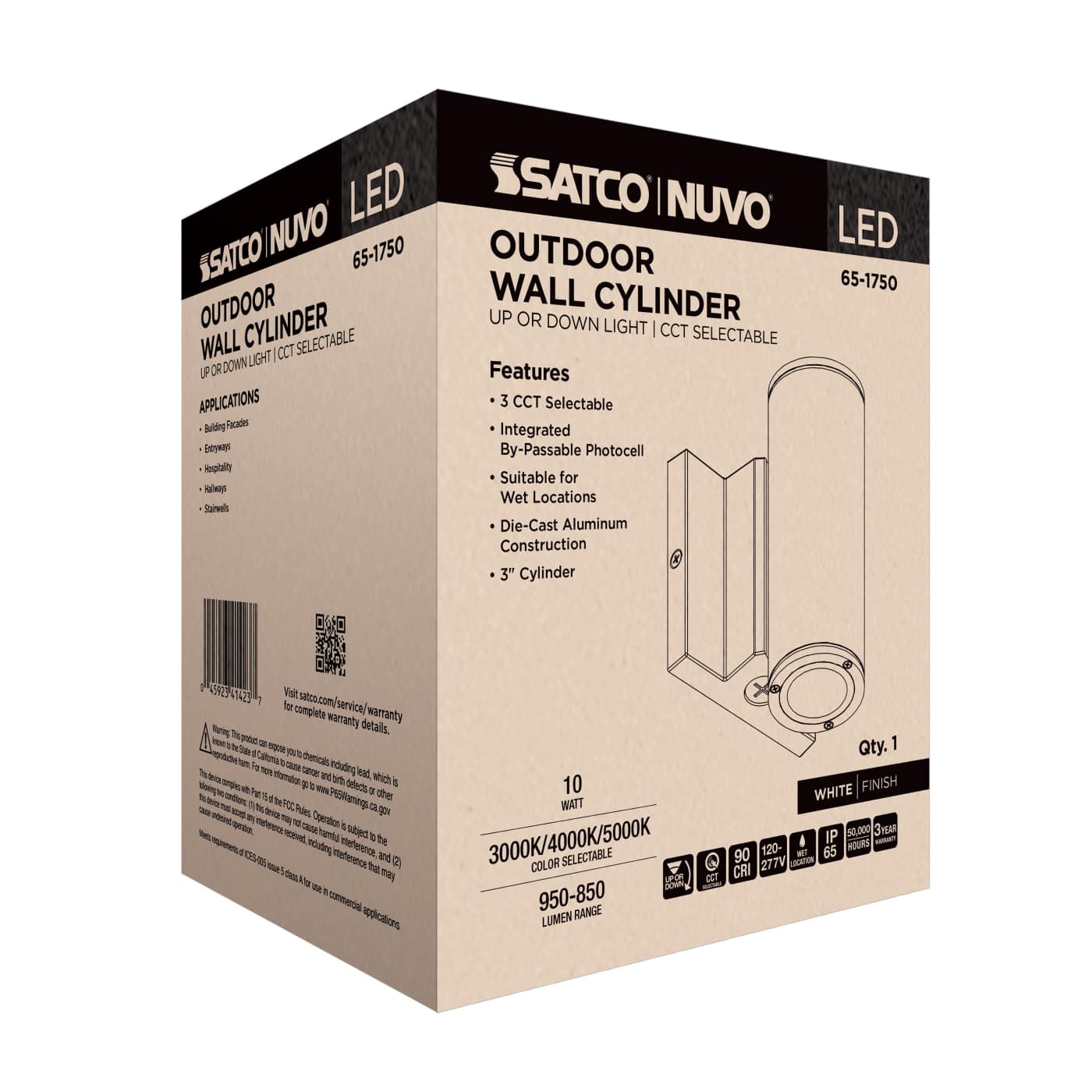 1 LT LED SM UP OR DOWN SCONCE - 65-1750