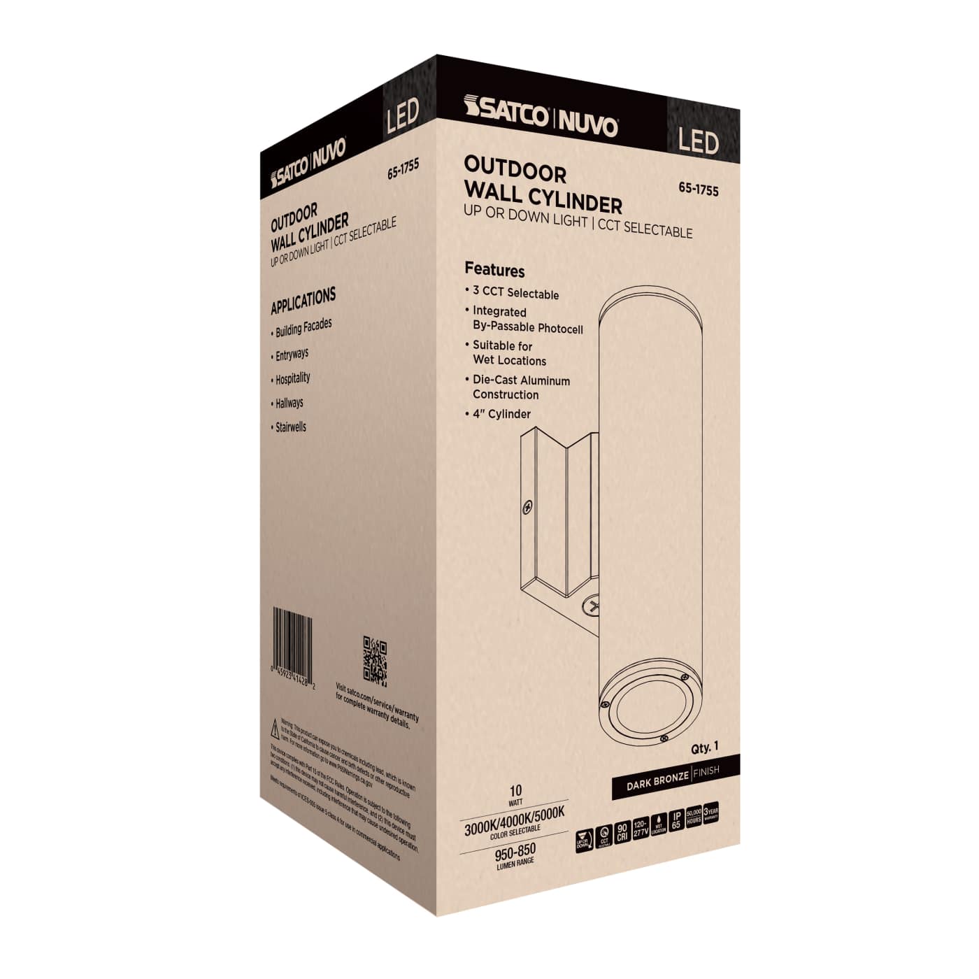 1 LT LED MD UP OR DOWN SCONCE - 65-1755