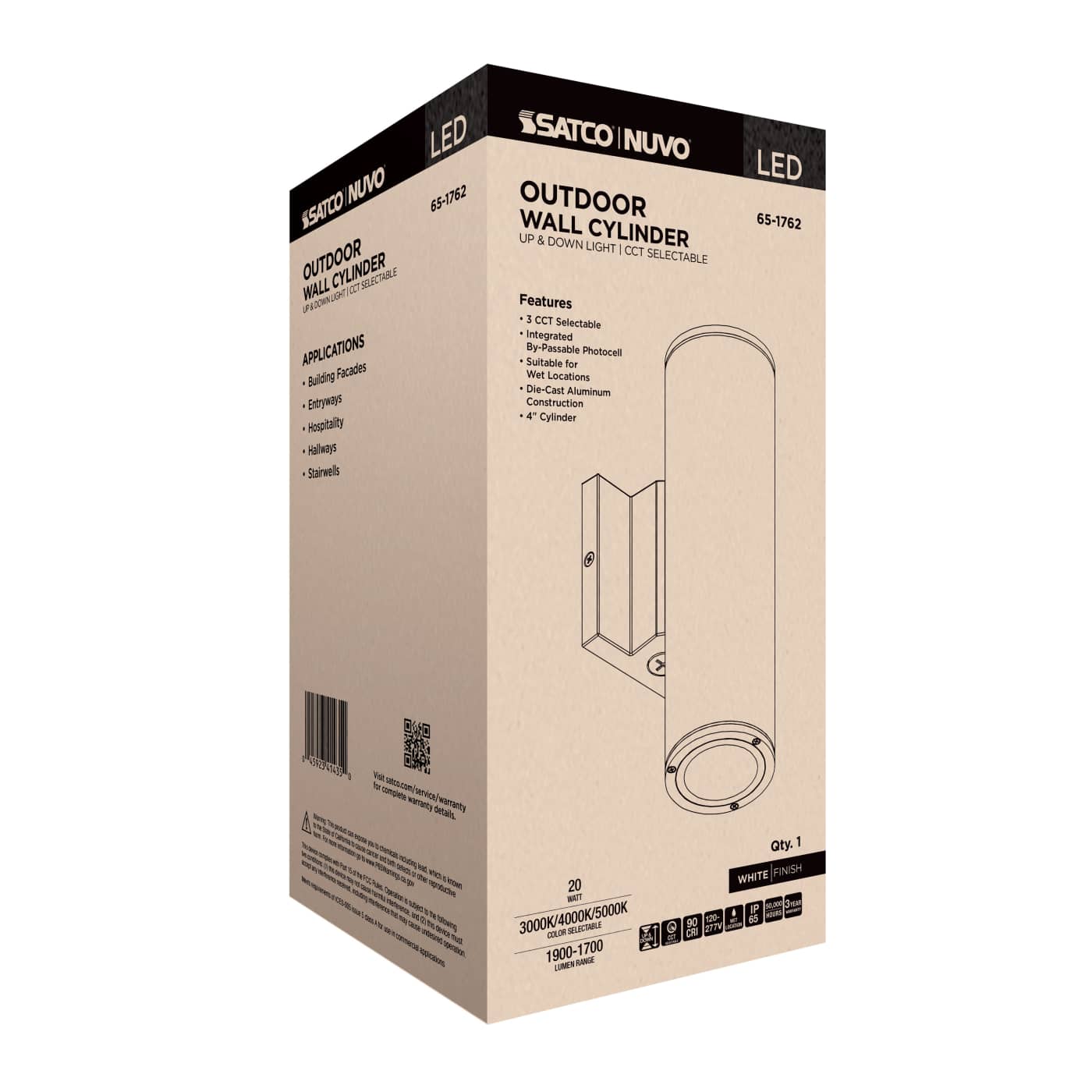 2 LT LED MD UP & DOWN SCONCE - 65-1762