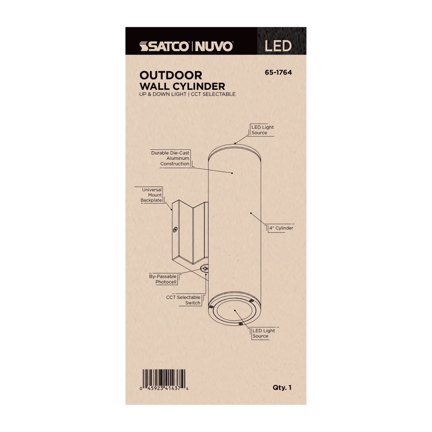 2 LT LED MD UP & DOWN SCONCE - 65-1764