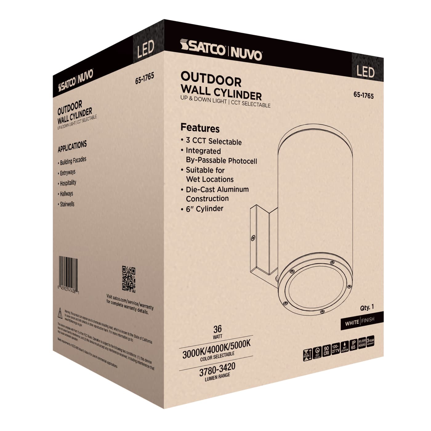 2 LT LED LG UP & DOWN SCONCE - 65-1765