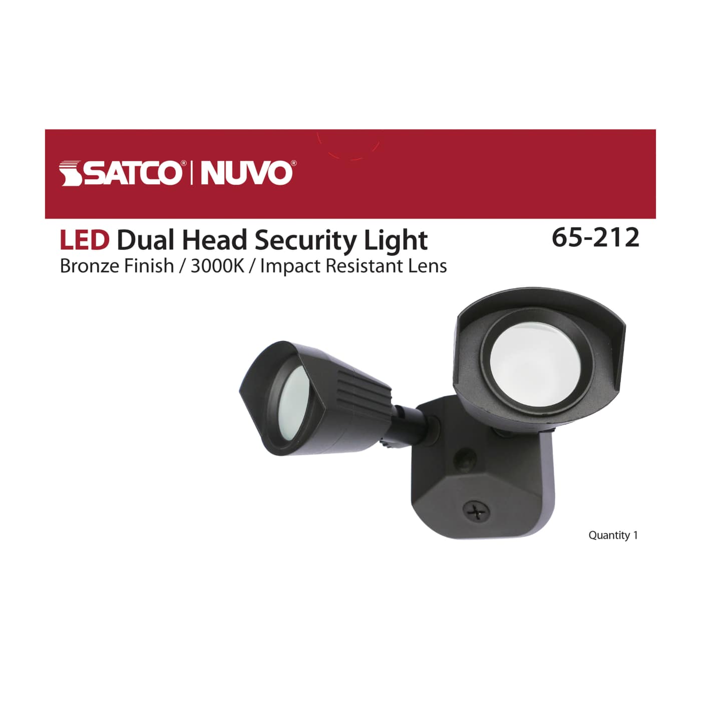 LED DUAL HEAD SECURITY LIGHT - 65-212