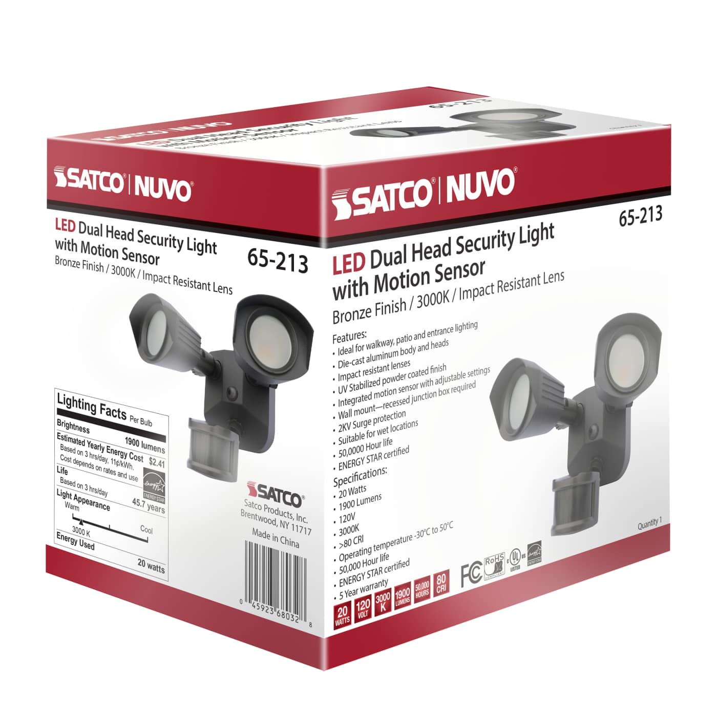 LED DUAL HEAD SECURITY LIGHT - 65-213