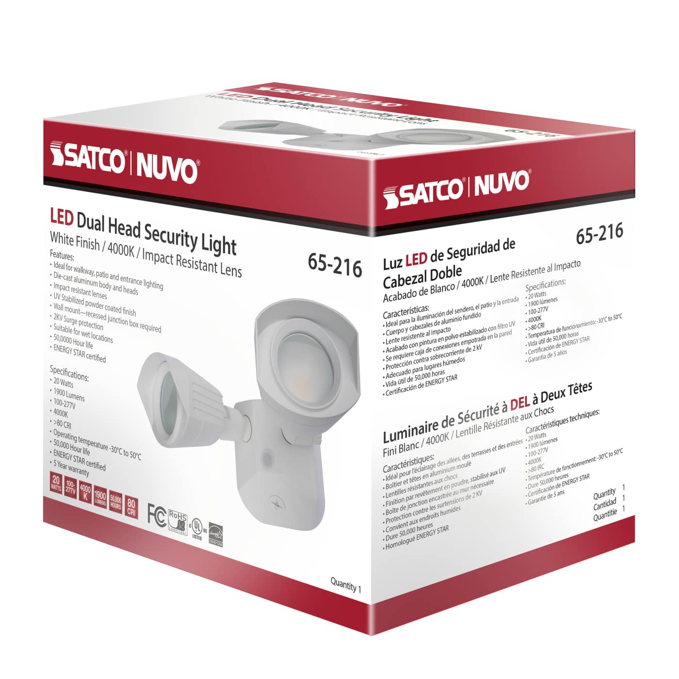 LED DUAL HEAD SECURITY LIGHT - 65-216