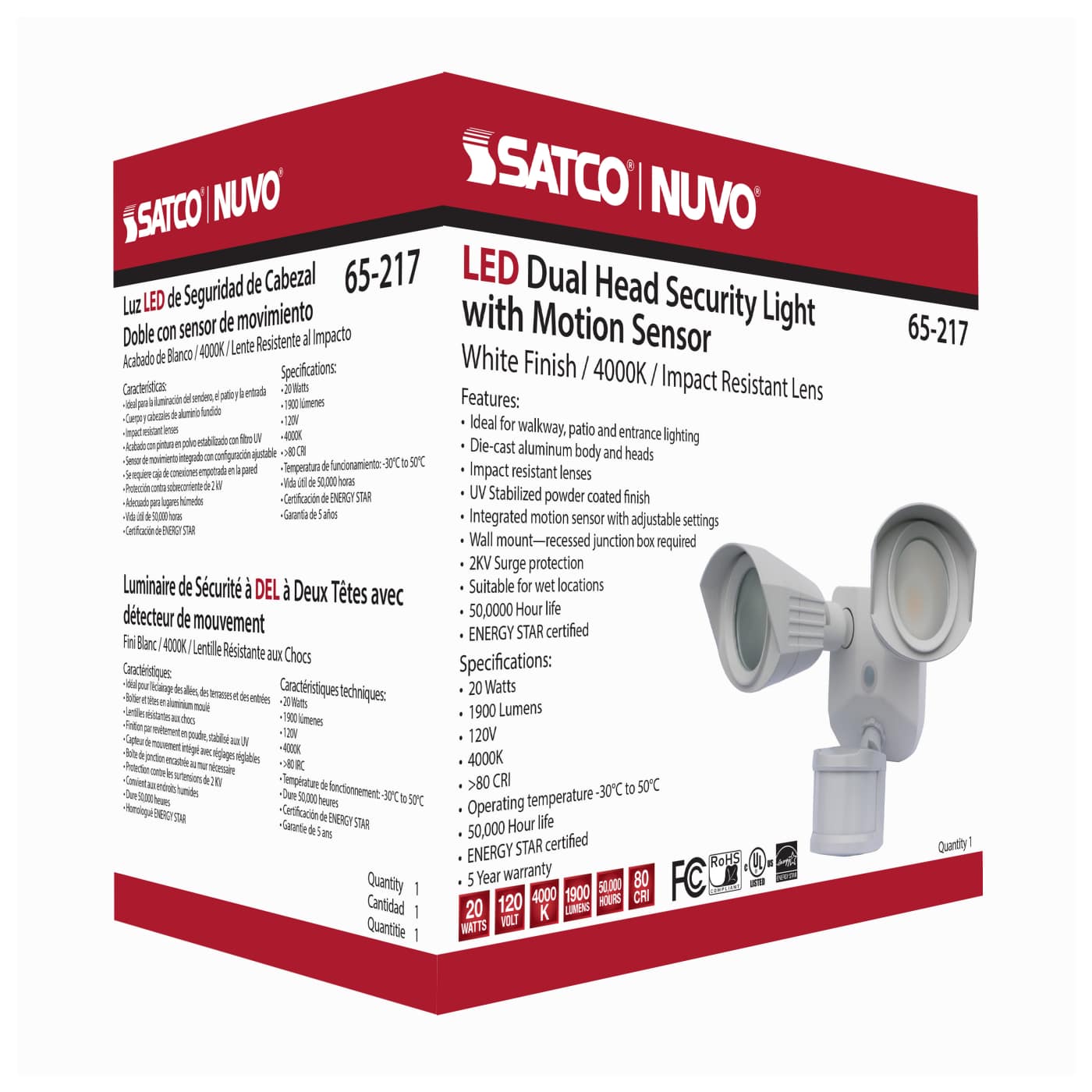 LED DUAL HEAD SECURITY LIGHT - 65-217