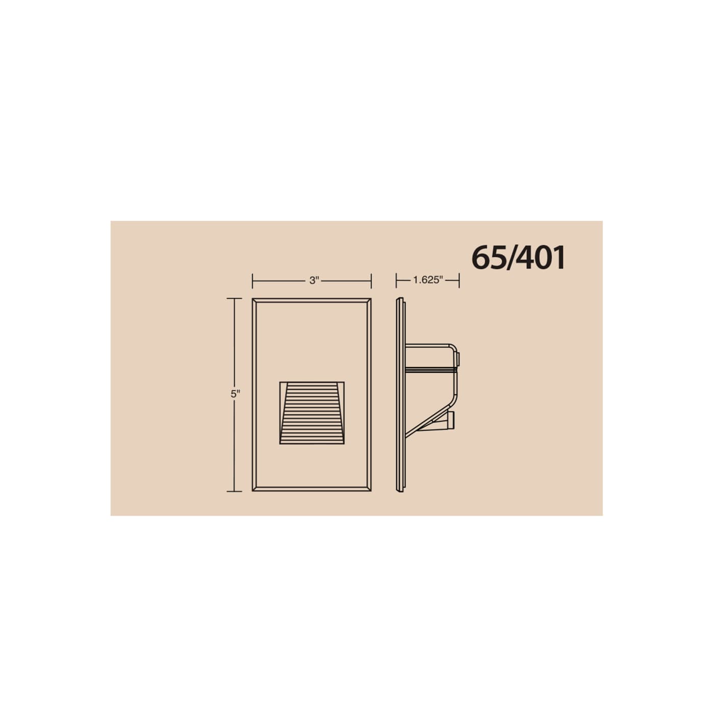 LED 3W VERTICAL STEP LIGHT - 65-401