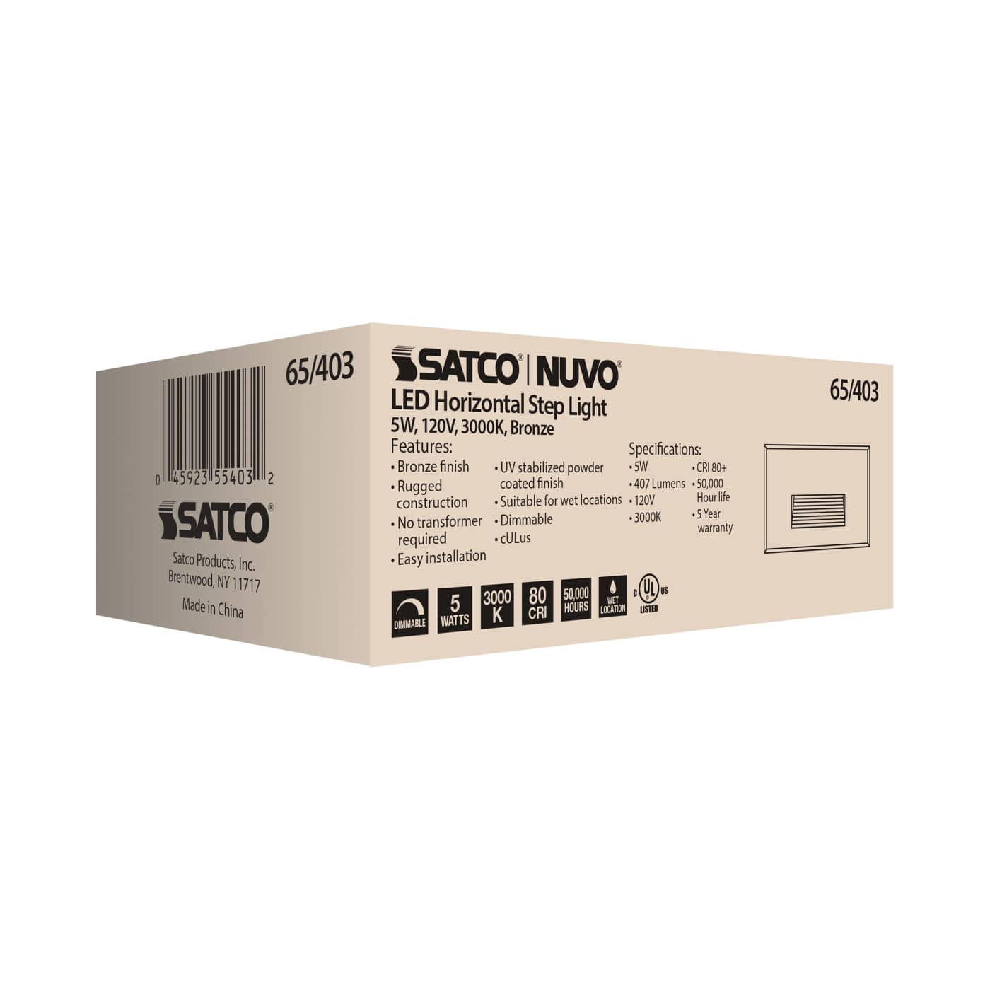 LED 5W HORIZONTAL STEP LIGHT - 65-403