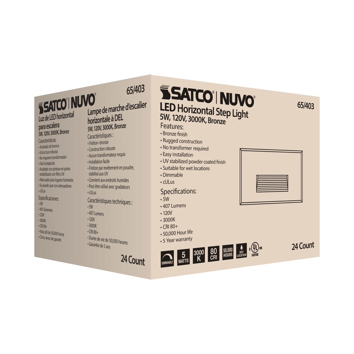 LED 5W HORIZONTAL STEP LIGHT - 65-403